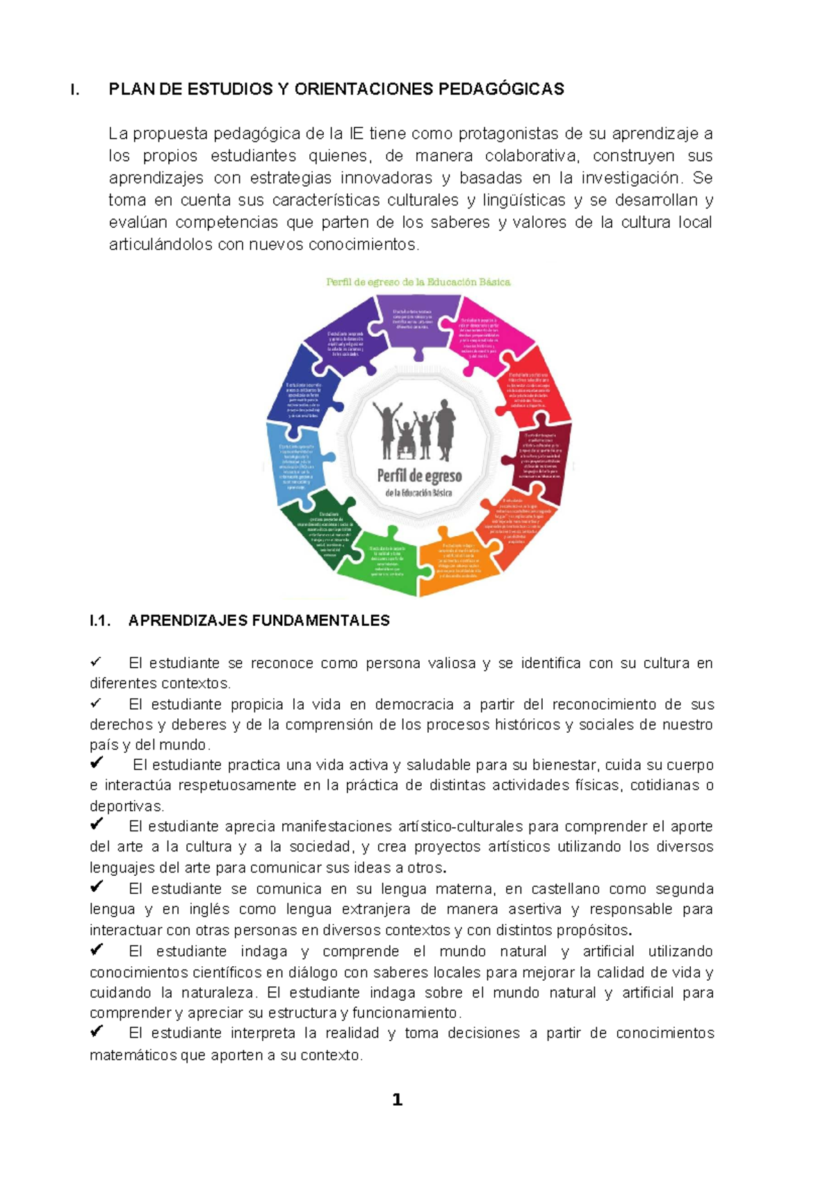 Competencias y Capacidades en el Plan de Estudios Primaria 2024 - Studocu