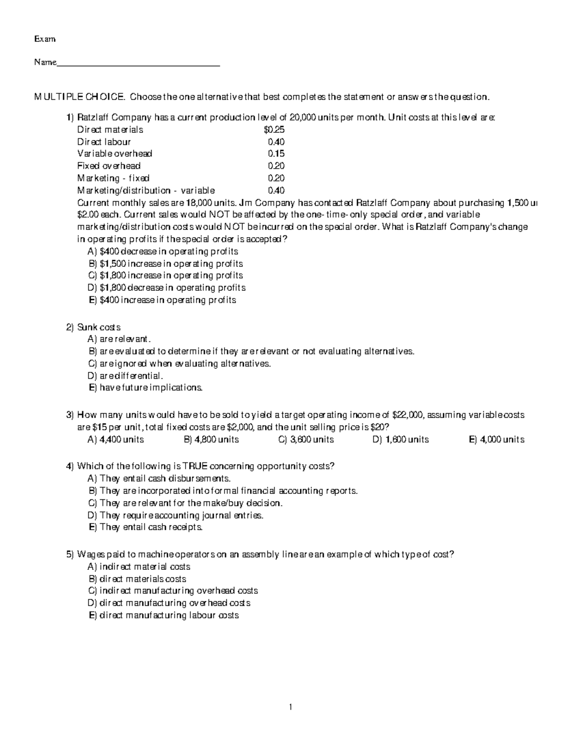 Trial Exam MCS - Multiple Choice Questions Review - 27 Aug 2019 - Studocu