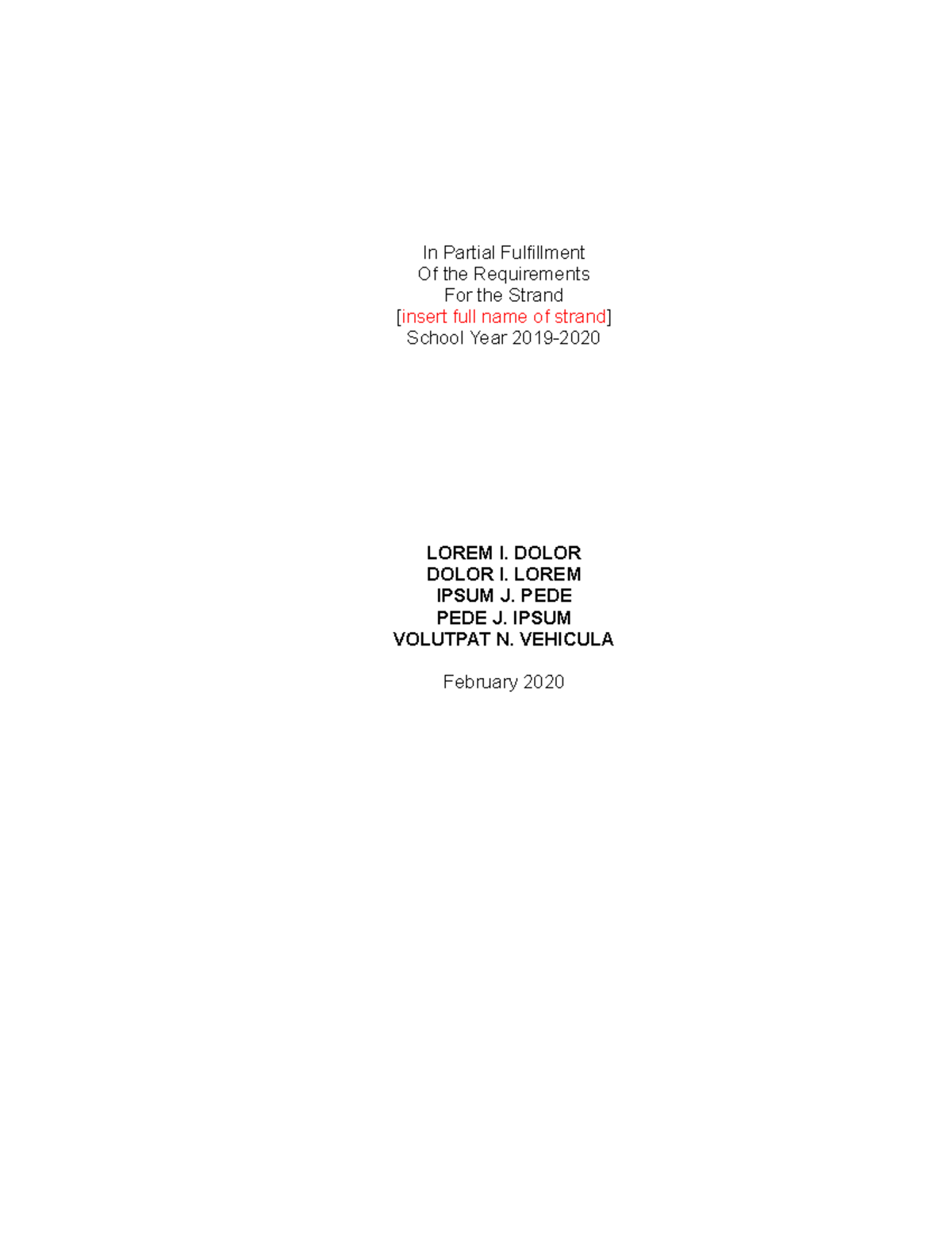 Research Paper Format Guidelines for Academic Studies: 2019-2020 - Studocu