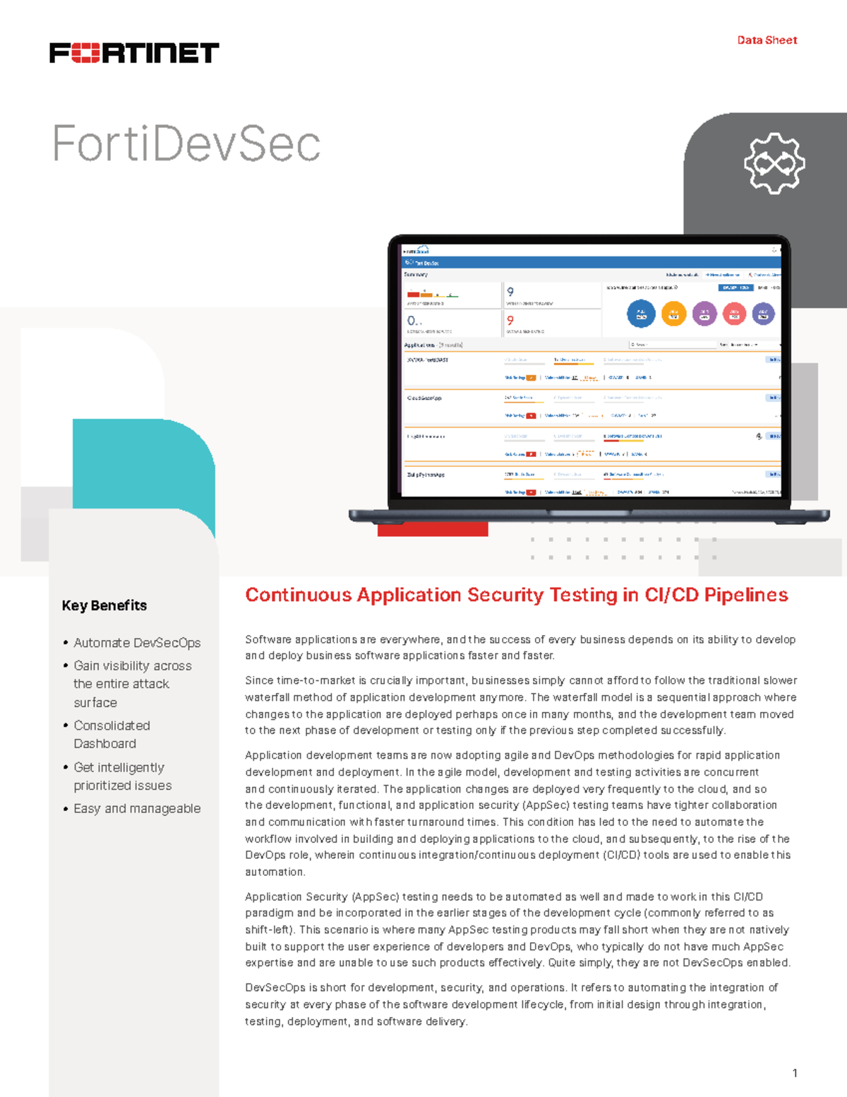 FortiDevSec: Comprehensive AppSec Testing for DevOps (FC1-10-DEVSC ...
