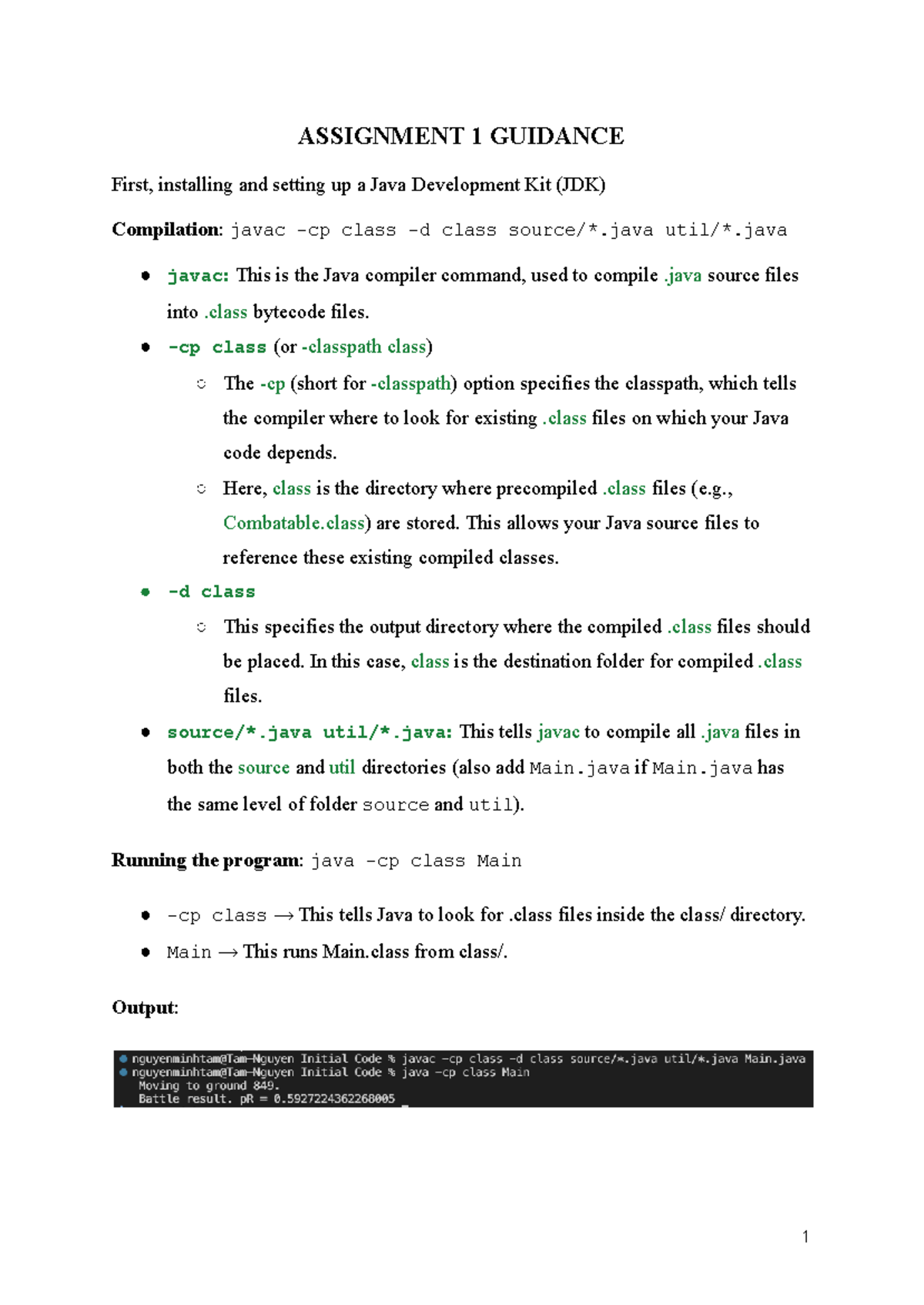 Assignment 1 guidance: Setting up Java Development Kit (JDK) - Studocu
