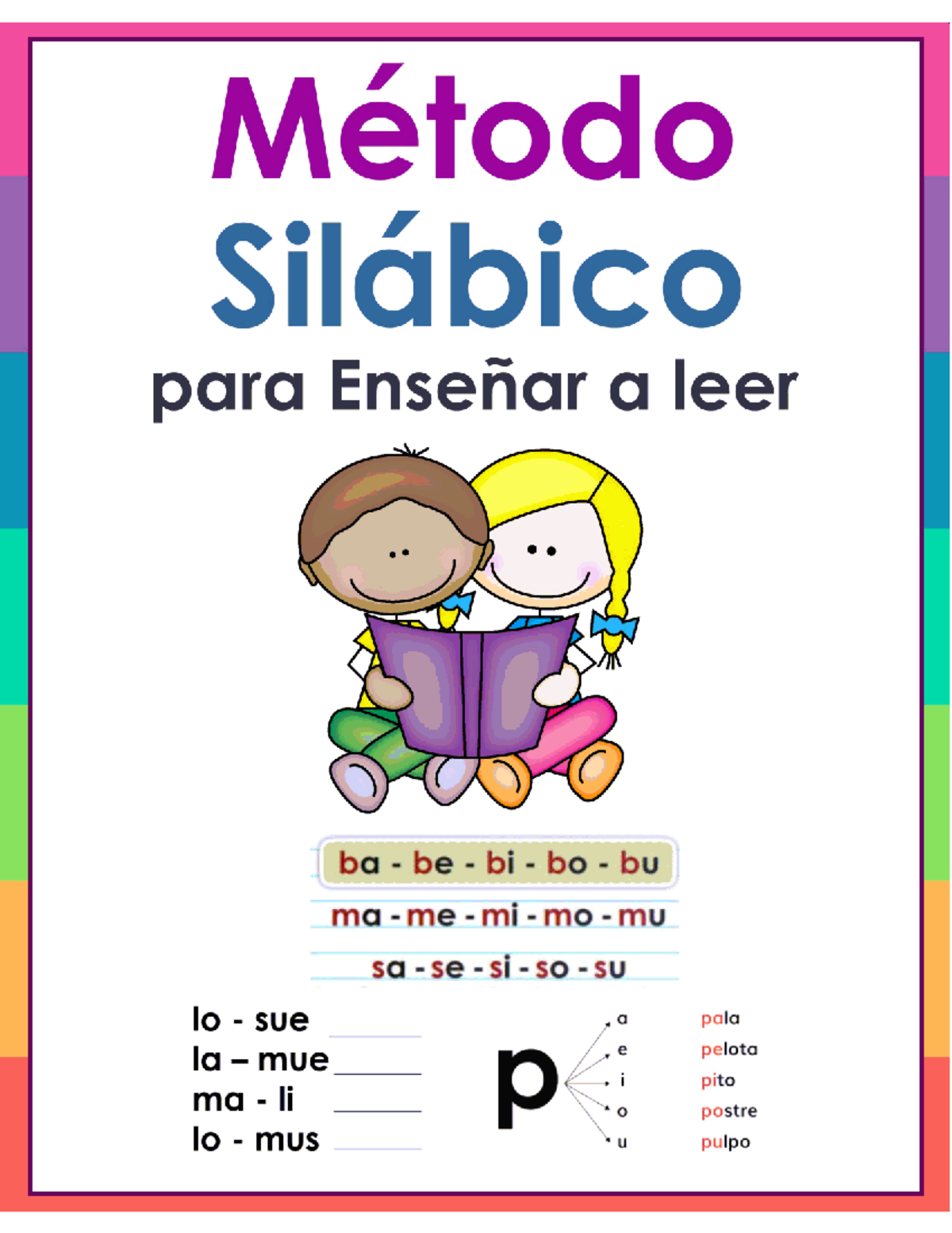 1° 📝 Método Silábico: Ordena Sílabas y Letras en Dibujo - Studocu
