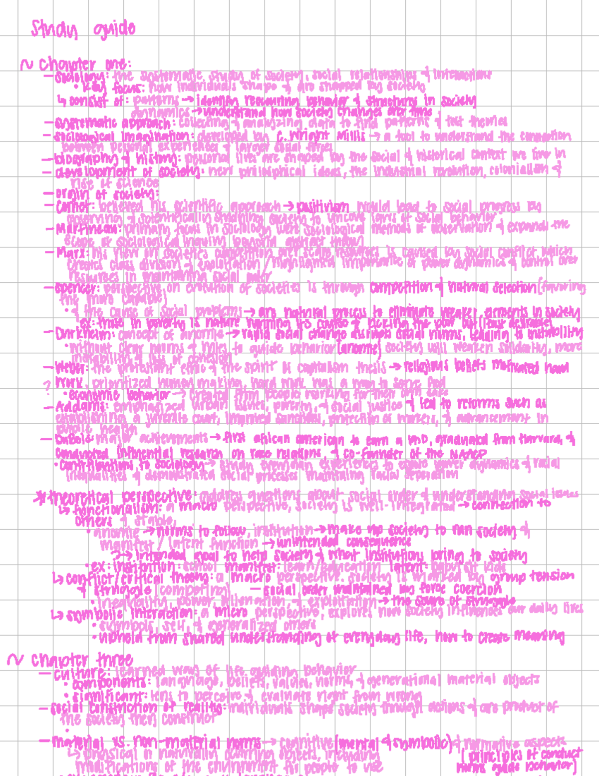 Sociology Study Guide: Chapter 1 Key Theories & Concepts (8001) - Studocu