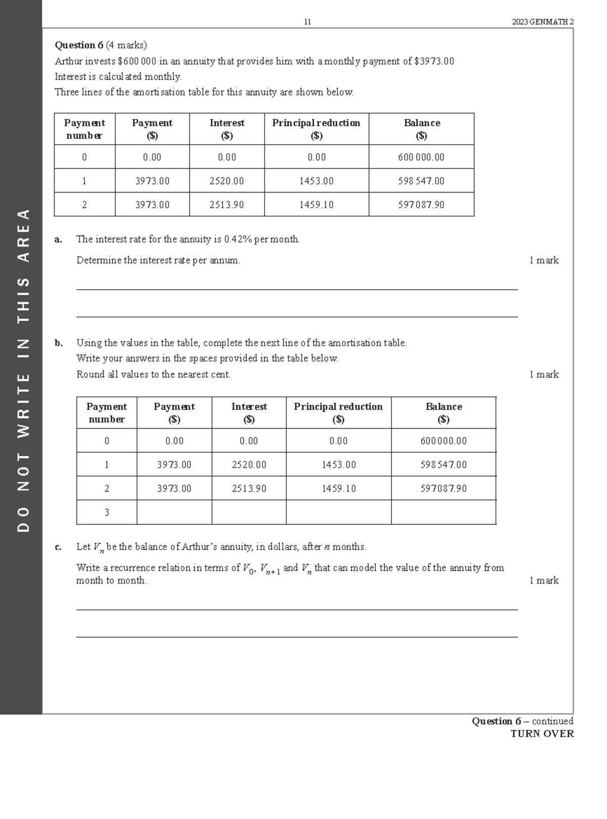 11 2023 GENMATH 2 Annuity Investment Analysis and Amortization - Studocu