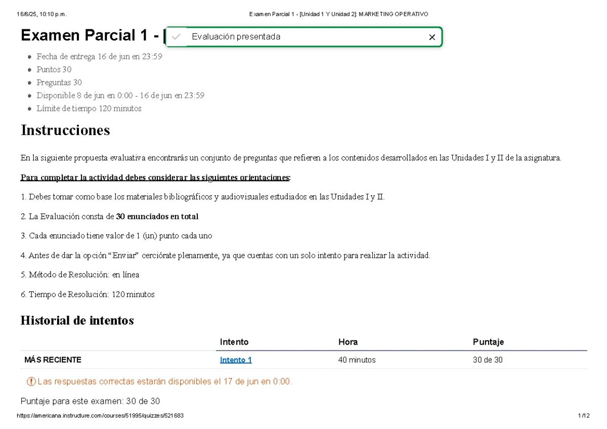 Examen Parcial 1 - Unidad 1 y 2 CONTABILIDAD GENERAL - Studocu