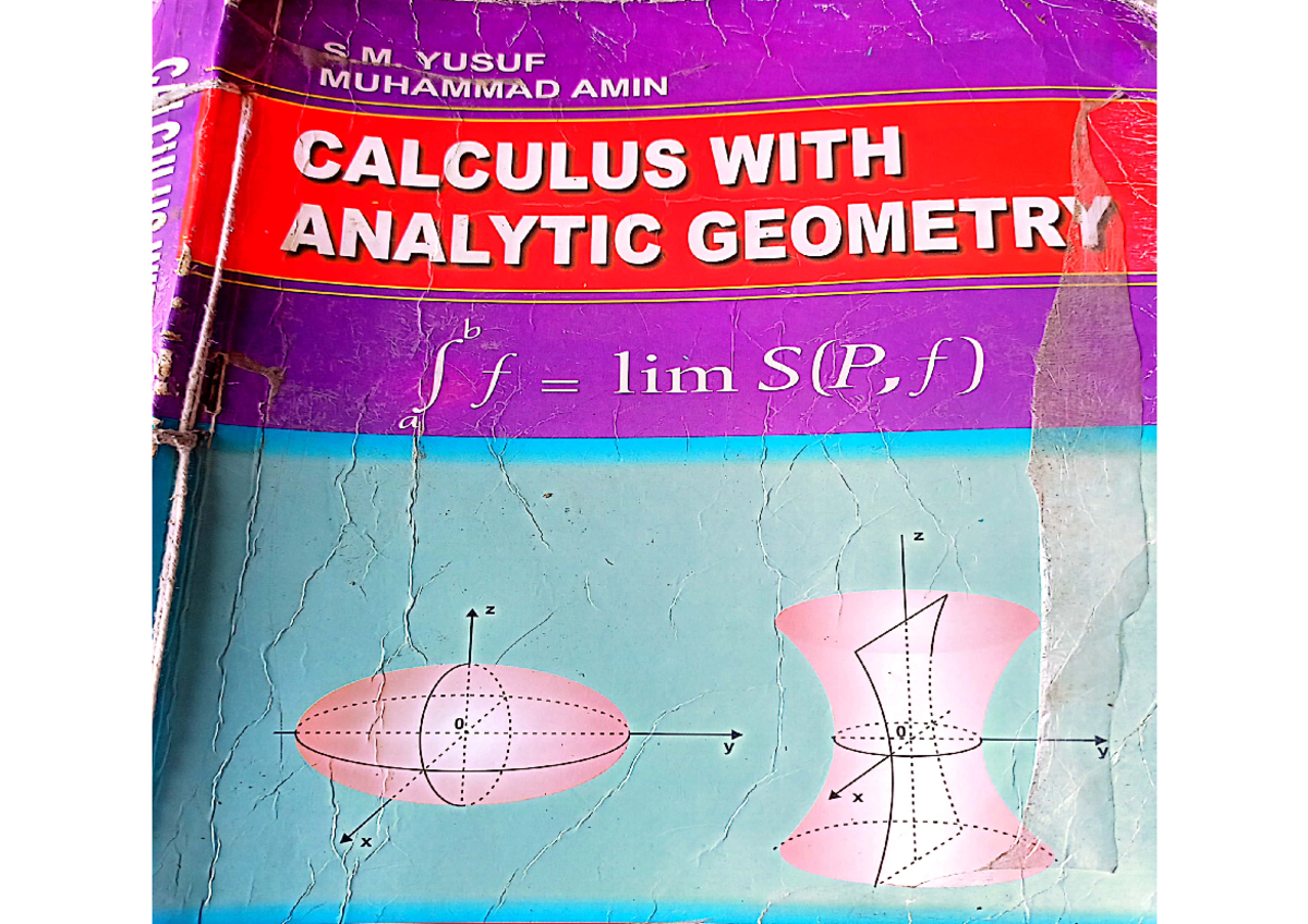 BSC 101: Calculus with Analytic Geometry Chapter 1 Exercises 1.1 - 1.2 ...