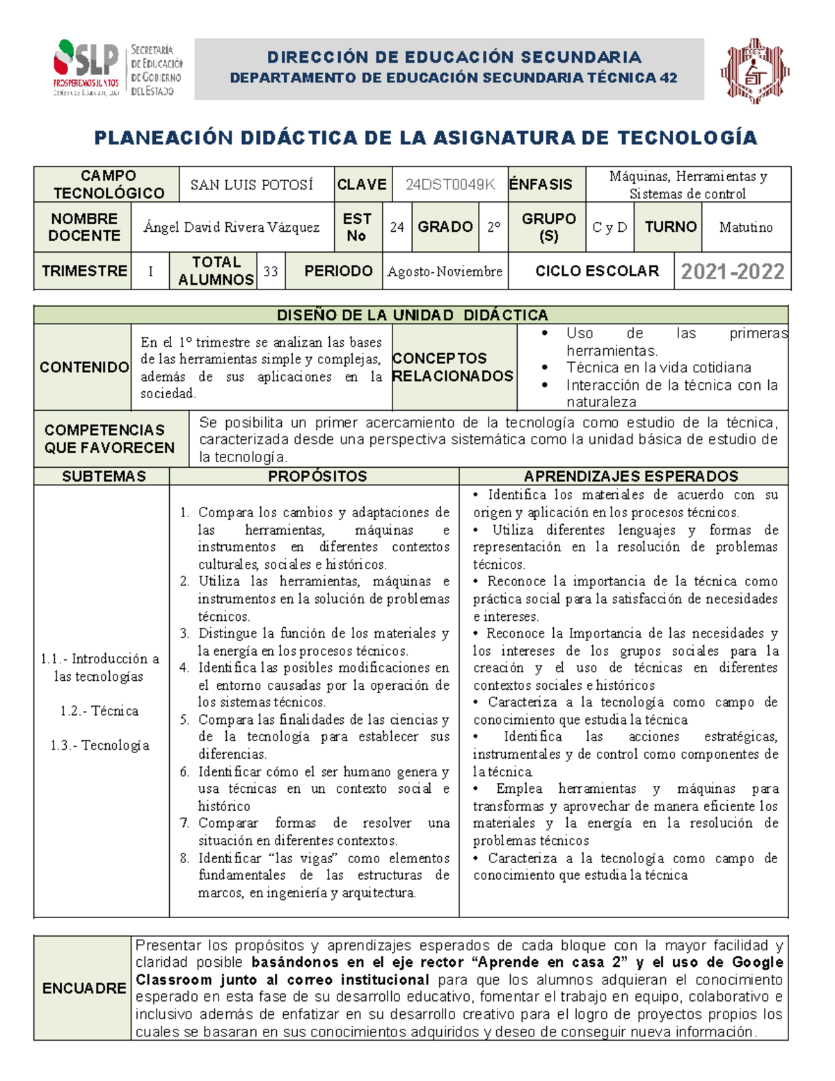 PL-Maq y Herr-2°C-D - Actividades de Práctica Didáctica en Tecnología ...