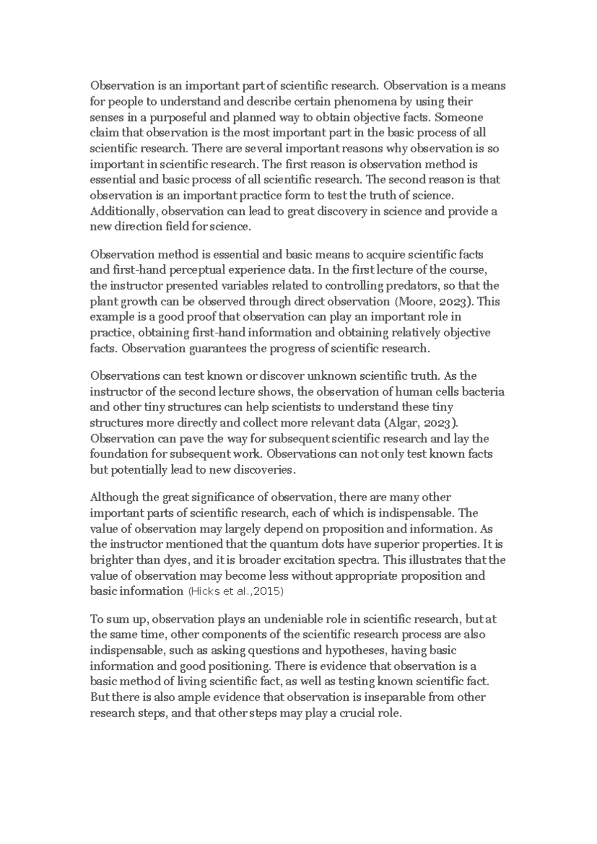 Sun 52753829 eassy 1 - Summary First-Year Seminar In Science ...