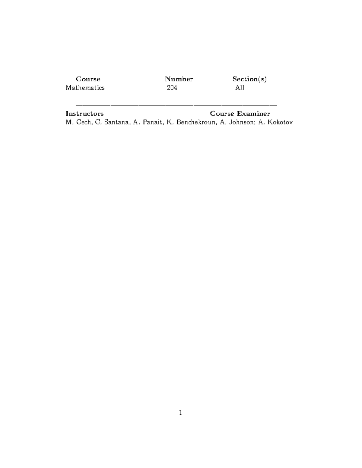 MATH 204 Final Exam Study Guide - Spring 2021 - Studocu