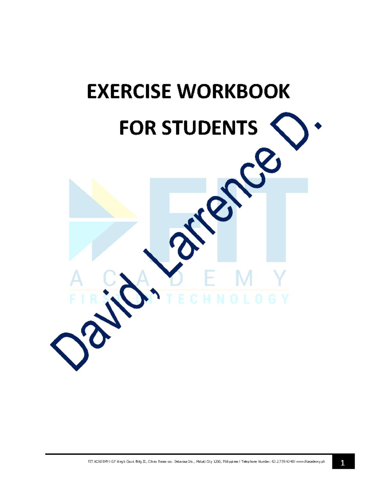 FIT ACADEMY IT Audit Exercise Workbook Activities 9-18b - Studocu