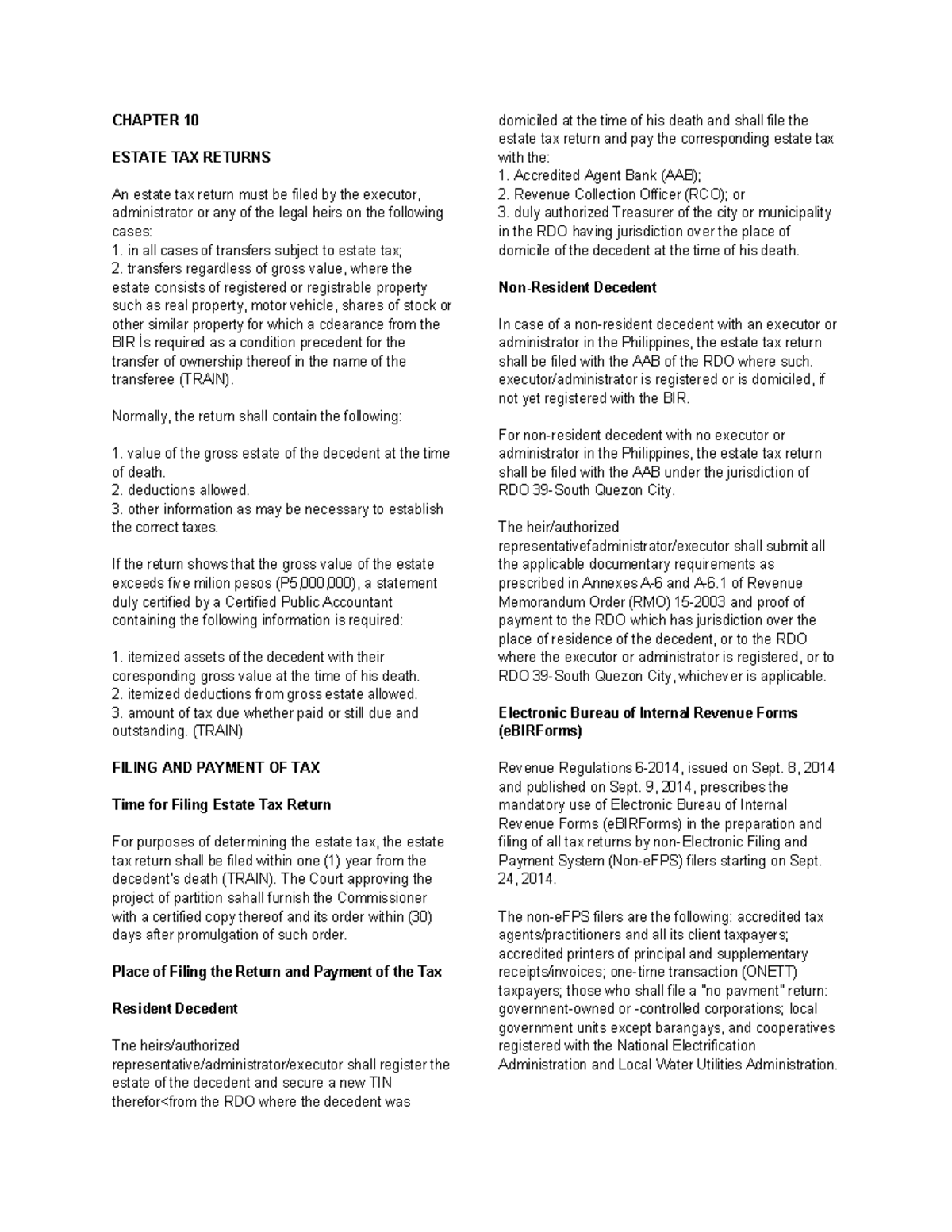 TAX Chapter 10: Understanding Estate Tax Returns and Filing ...