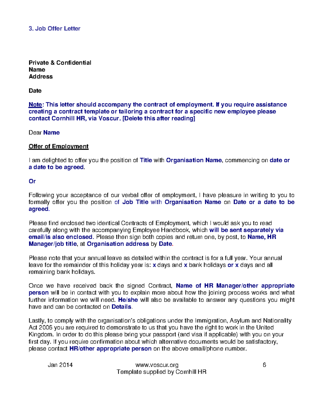 Bank Job Offer Letter Template - Essential Format Guide - Studocu