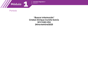 modulo 1. Actividad integradora 1 - Prepa en Línea - SEP - Studocu