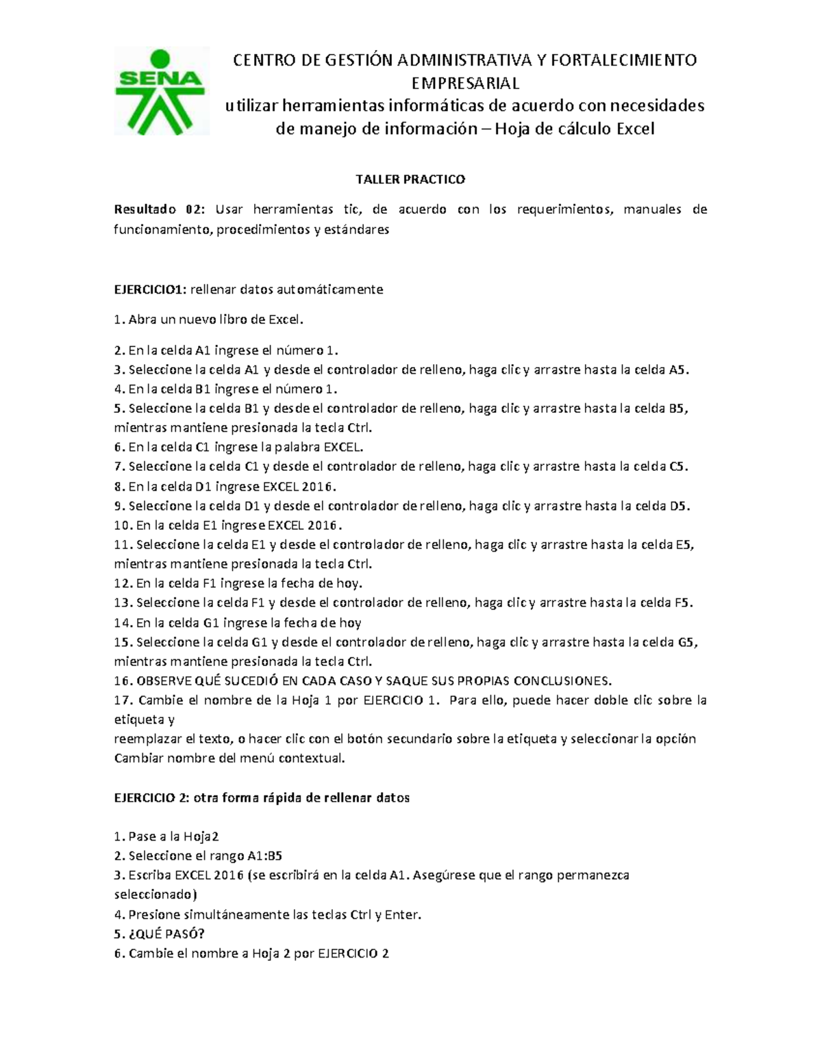 Taller Práctico de Excel EMPRESARIAL - Ejercicios y Operaciones - Document Preview