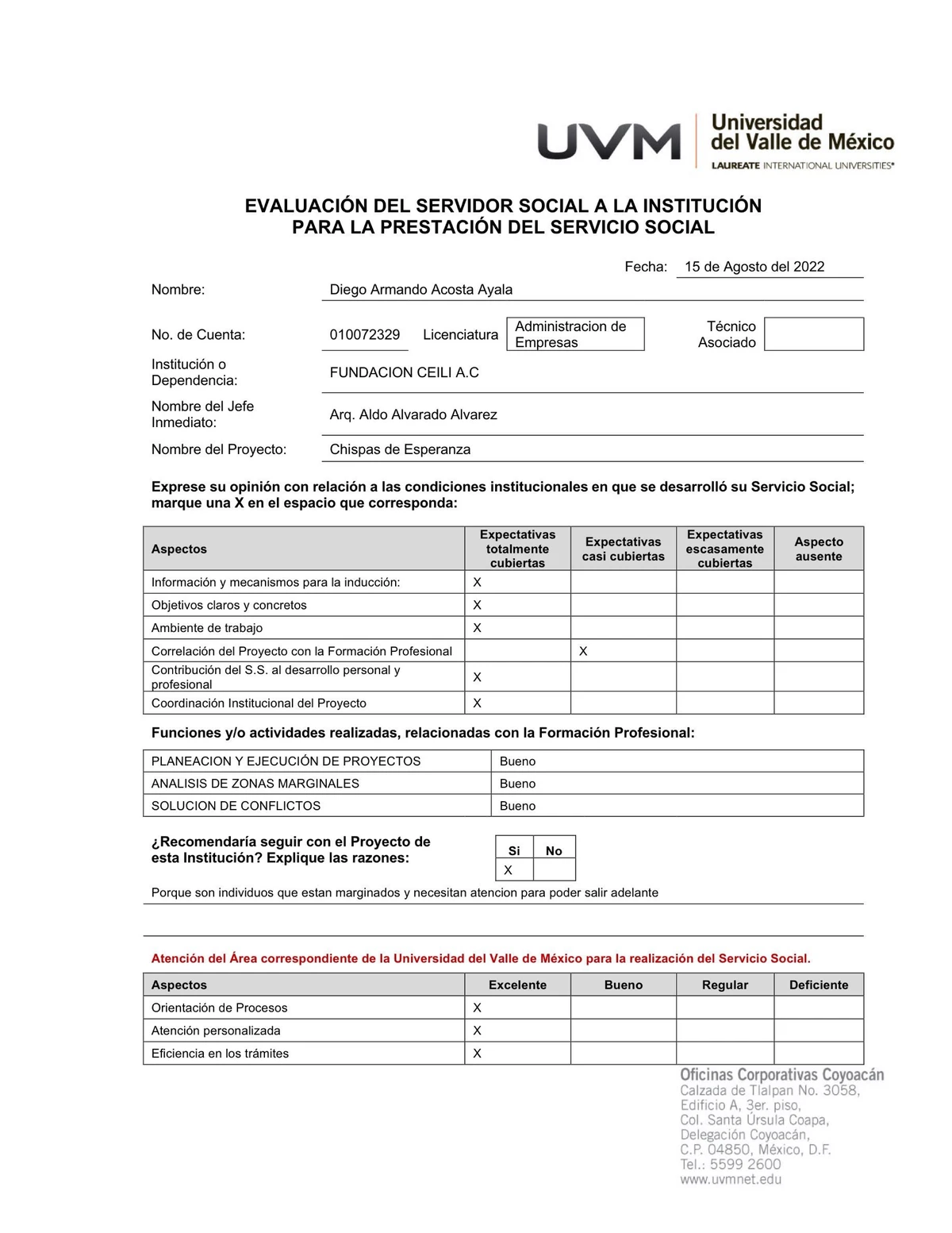 A8, GMFA - Evaluación de Prácticas Profesionales en Gastronomía - Studocu
