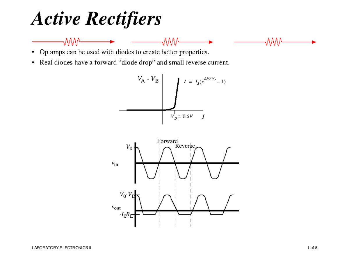 Active rectifiers - ihbkuihhbuh - Active Rectifiers • LABORATORY ...