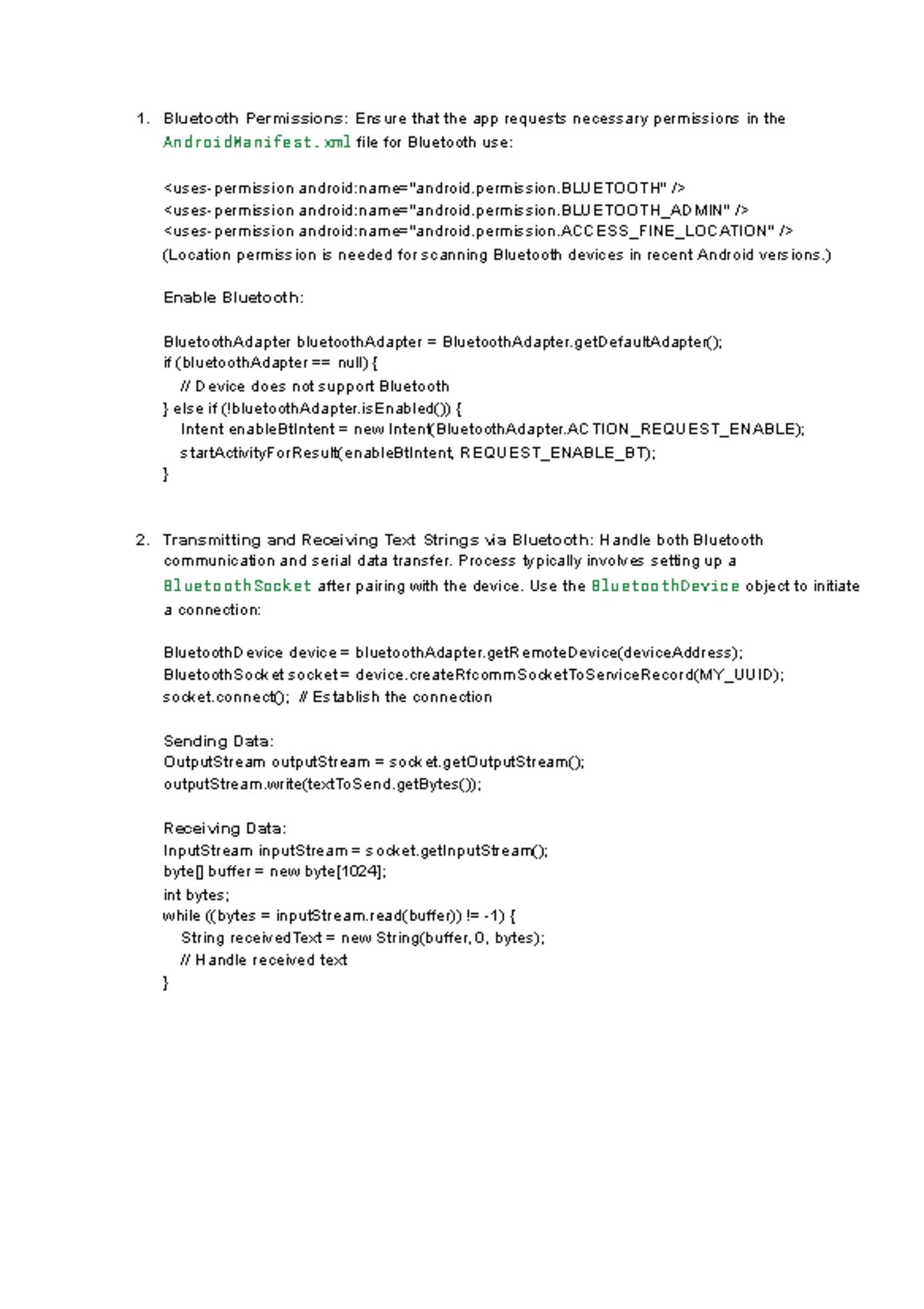 Android Quiz (Bluetooth) Study Notes: Key Concepts and Implementation ...