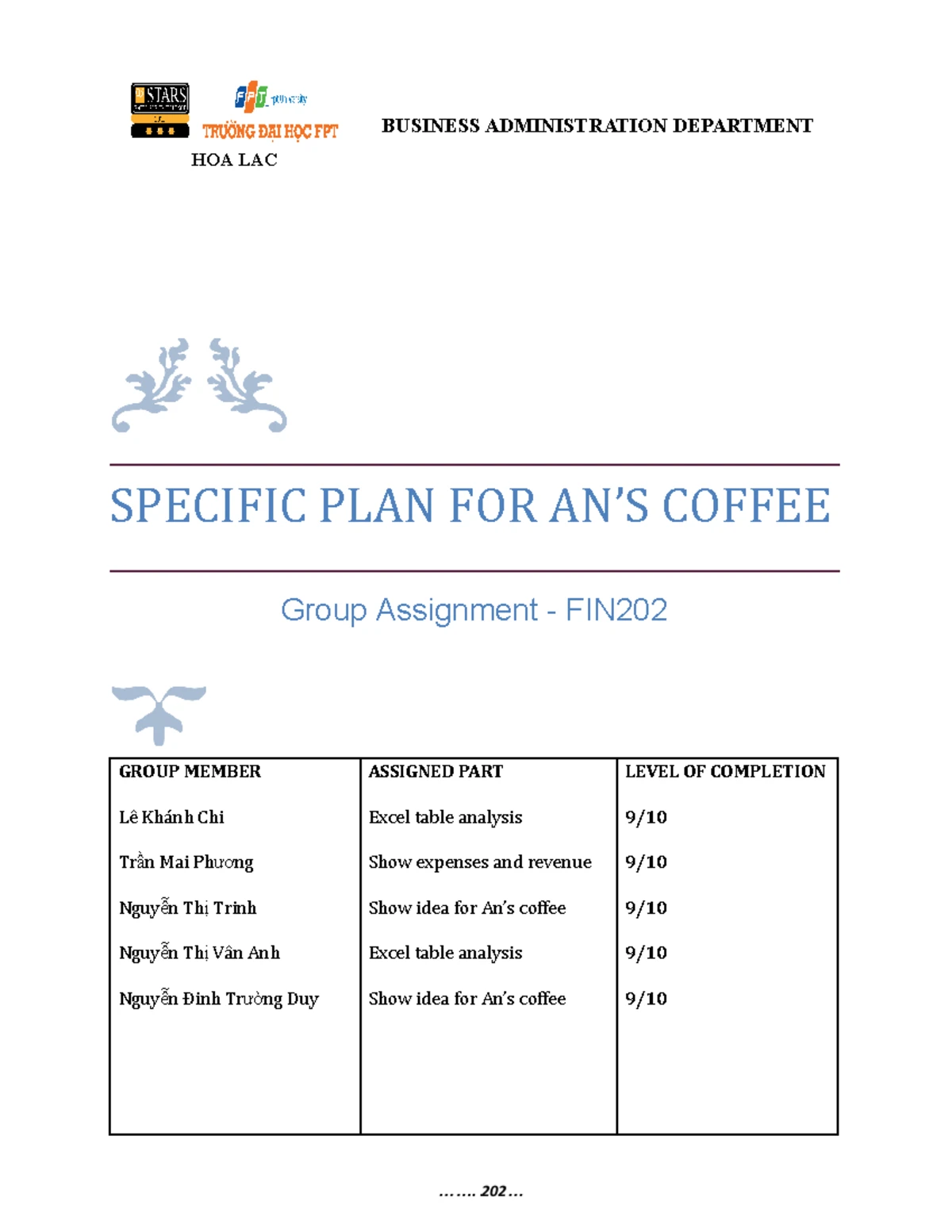 TEAM 3 Group Assignment: Corporate Finance Analysis (FIN202) - Studocu