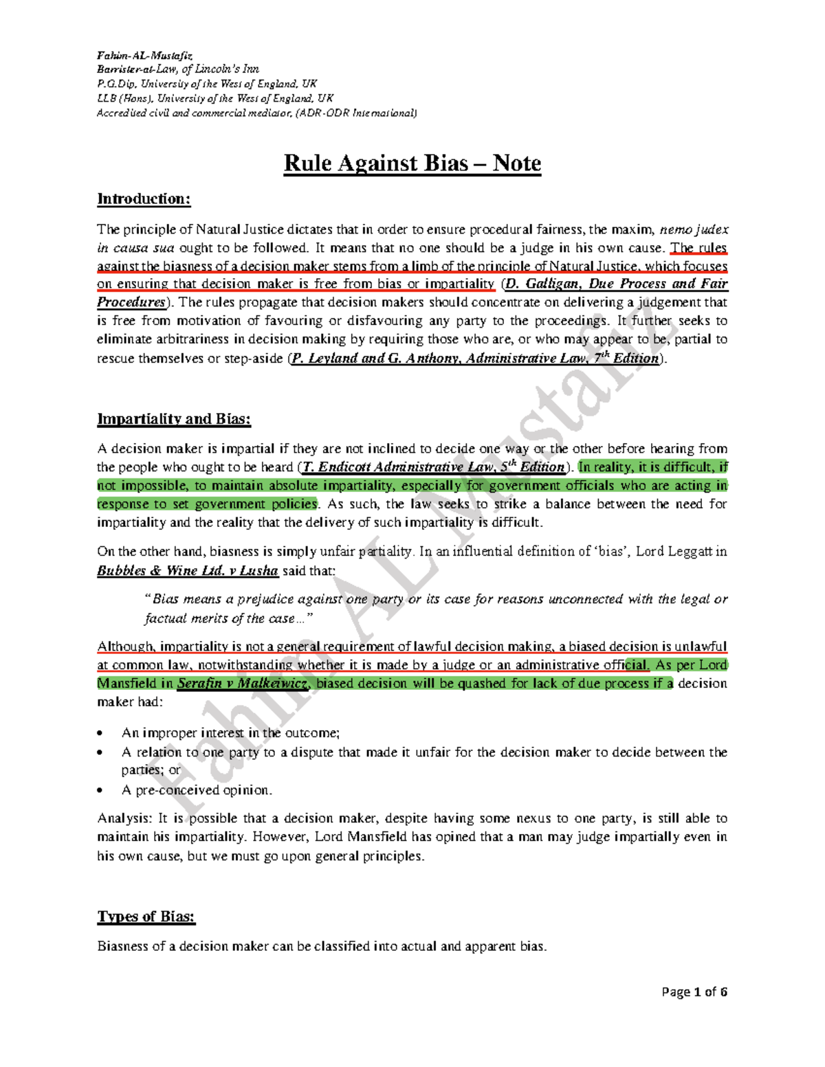 Rule Against Bias: Understanding Impartiality in Legal Decision-Making ...