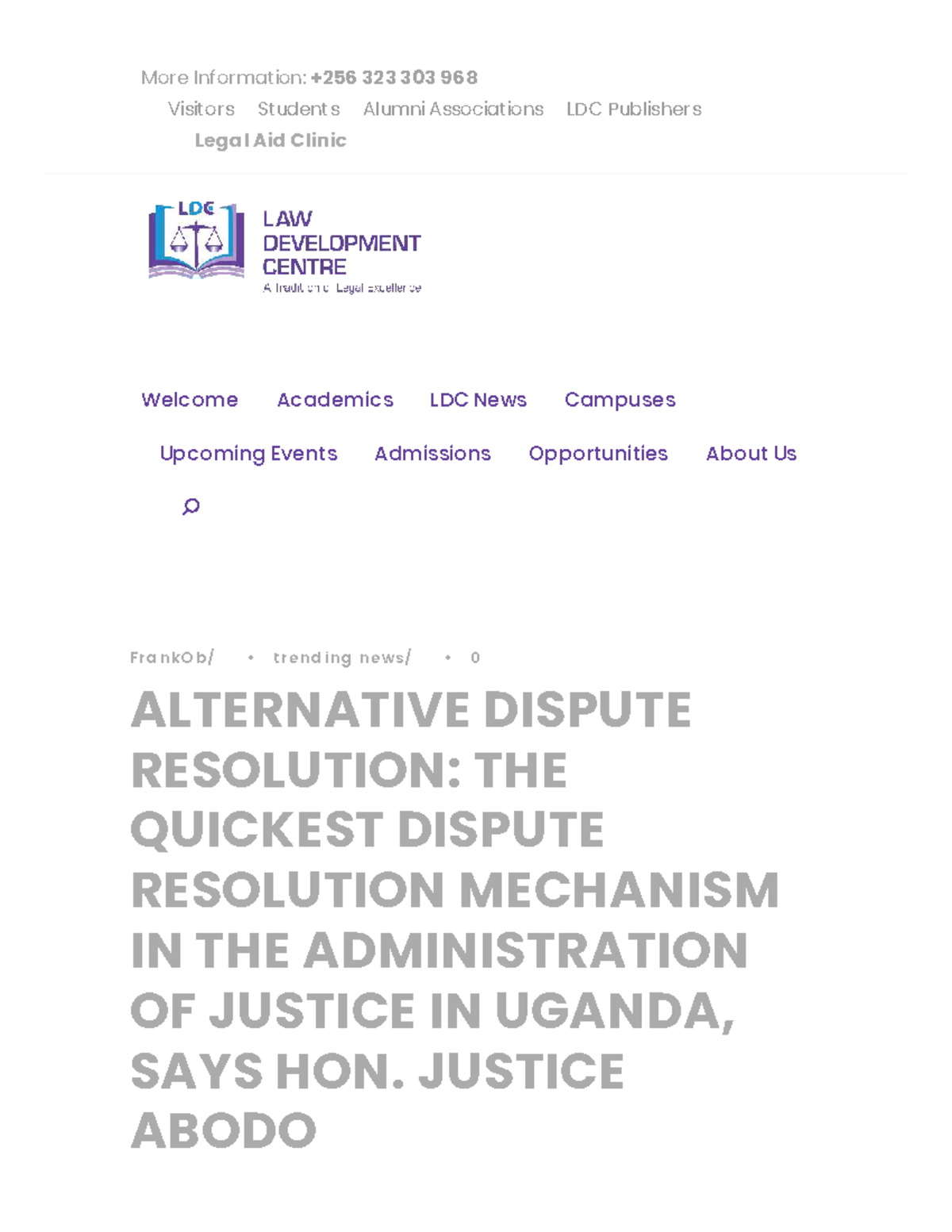 Alternative Dispute Resolution (ADR) in Uganda: A Quick Guide - Studocu