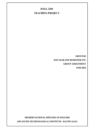 Assignment Marwah - have some notes and a possible PP - ENGL 2206 KEY ...