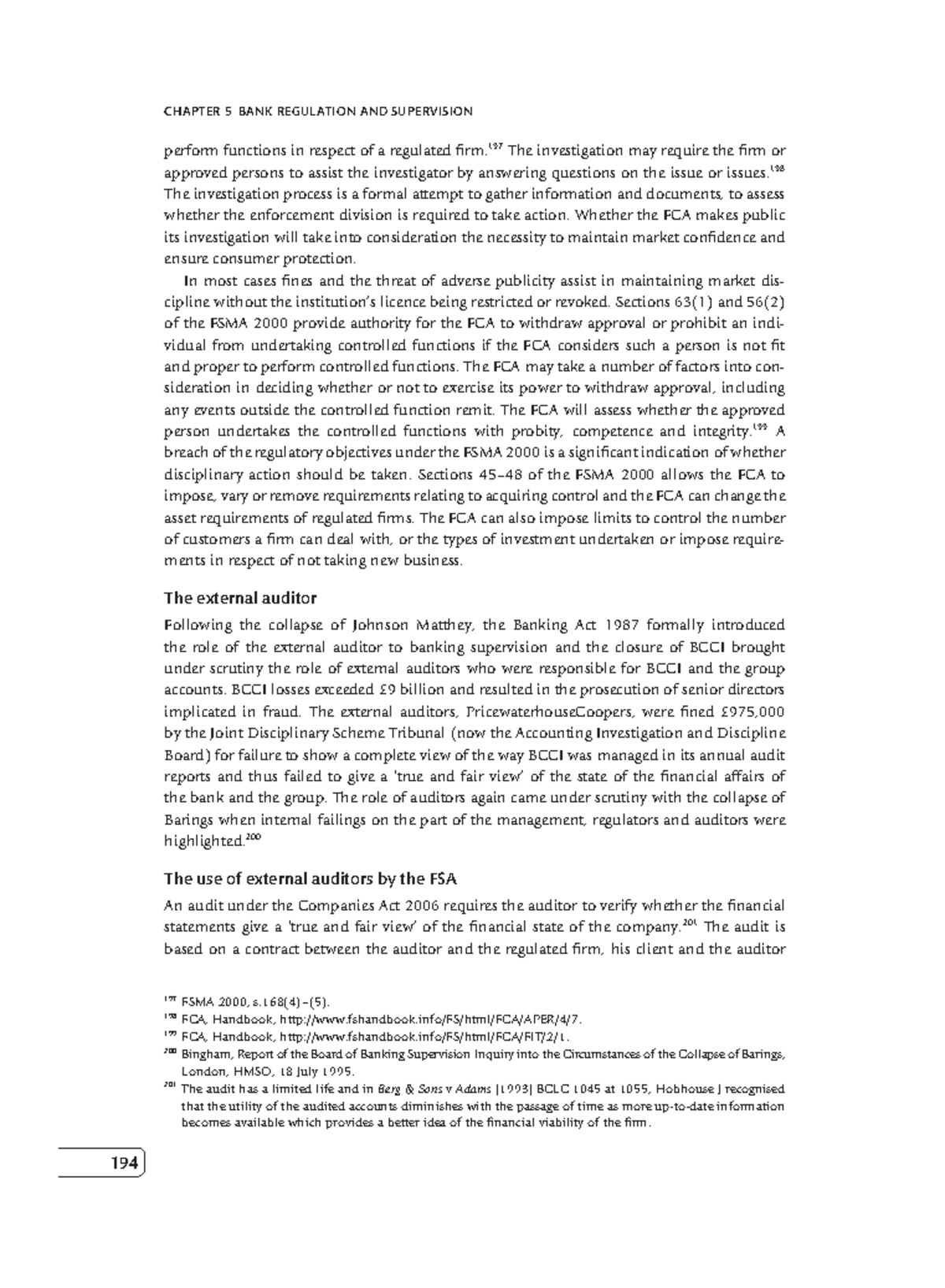 Zlib - n/a - CHAPTER 5 BANK REGULATION AND SUPERVISION 194 perform ...