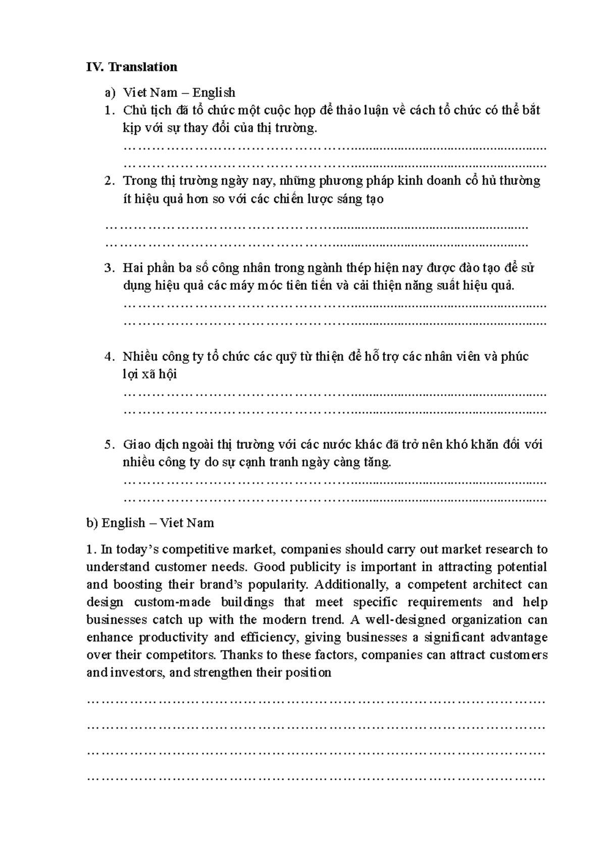 Translation Notes: English - Vietnamese (VN - EN) and Vietnamese ...