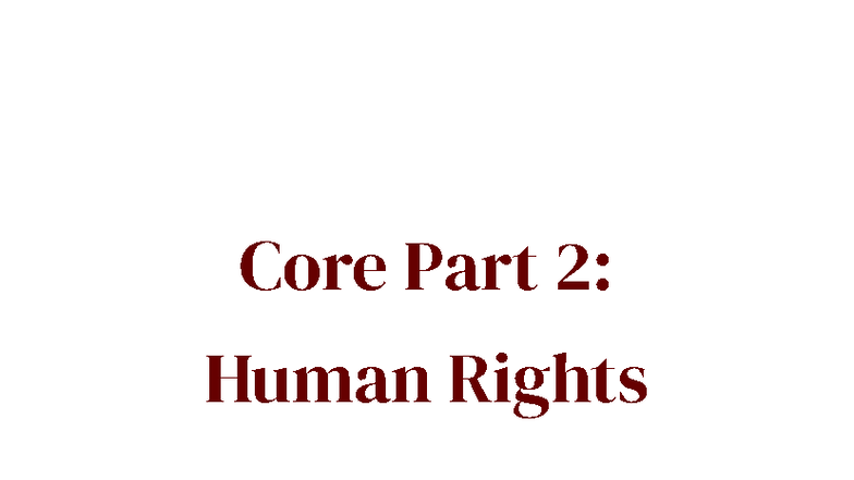 Core Part 2: Human Rights Overview - Legal Studies Notes (ATSPEED ...