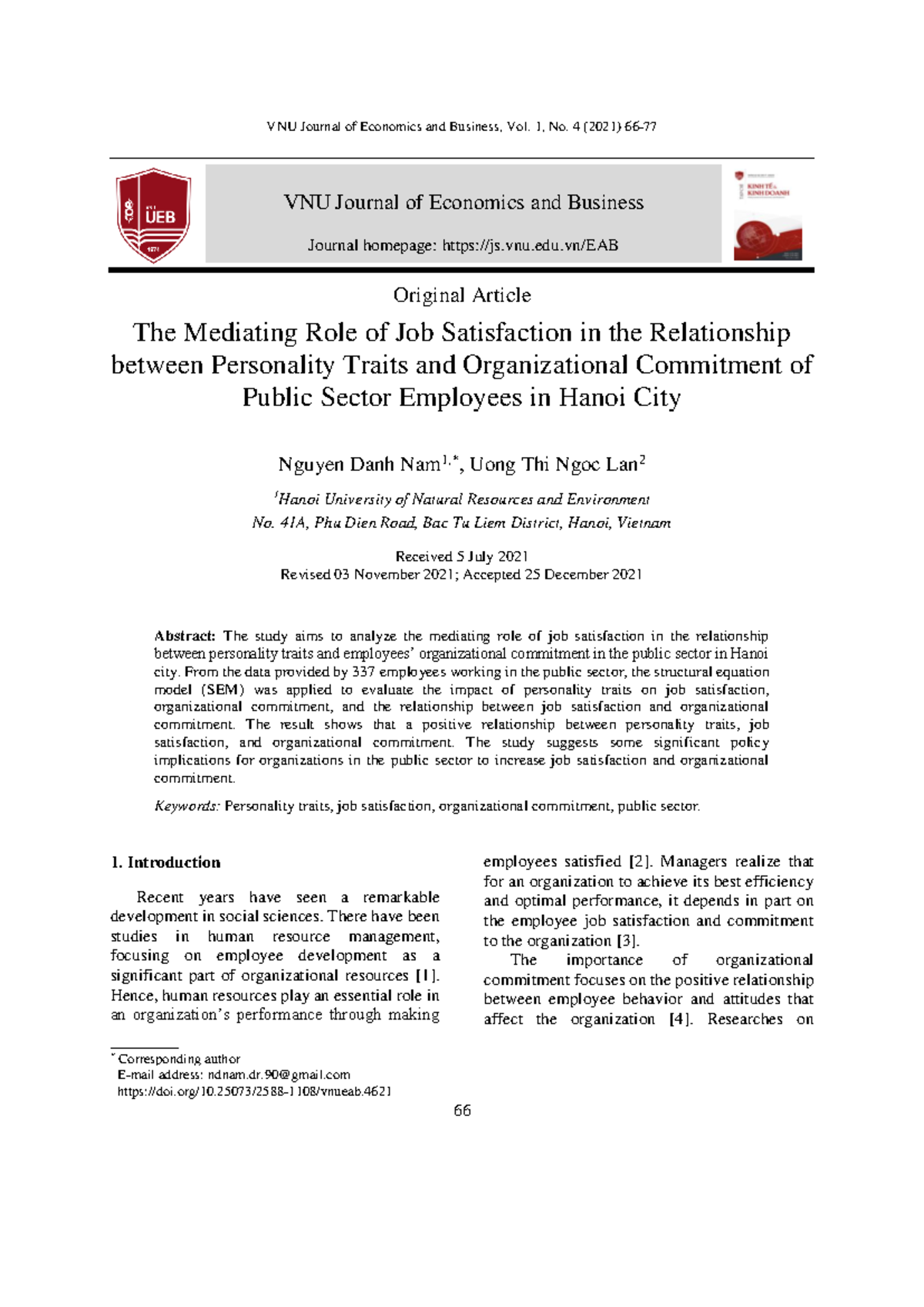 4621 37 11315 2 10 20211228 - VNU Journal of Economics and Business ...