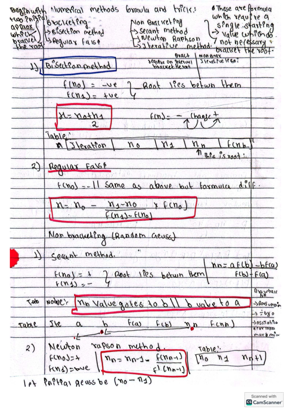 Numerical Methods (NM) Final Exam Study Guide - Fall 2024 - Studocu