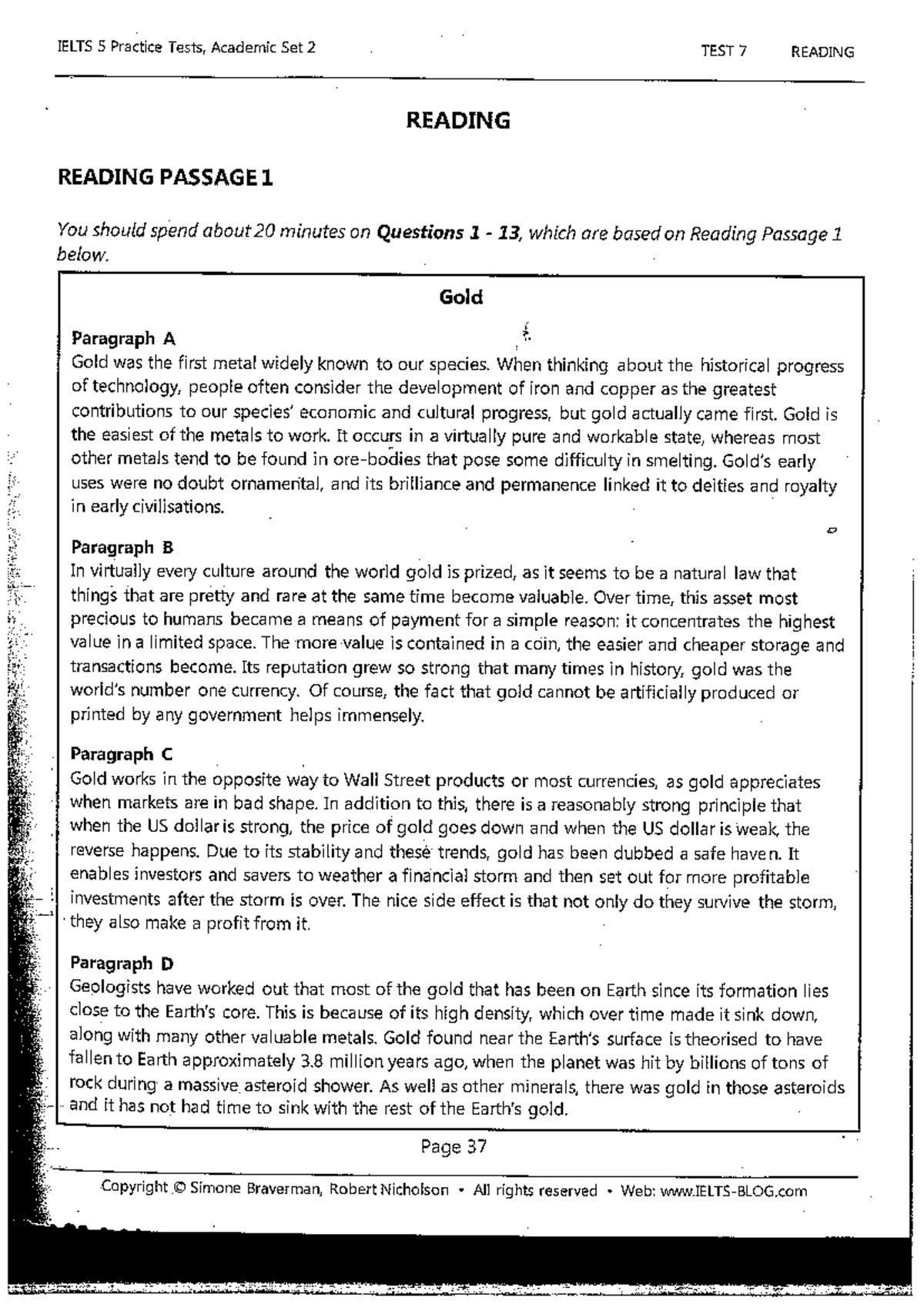 IELTS 5 Practice Tests, Academic Set 2 - Reading Test 7 - Studocu