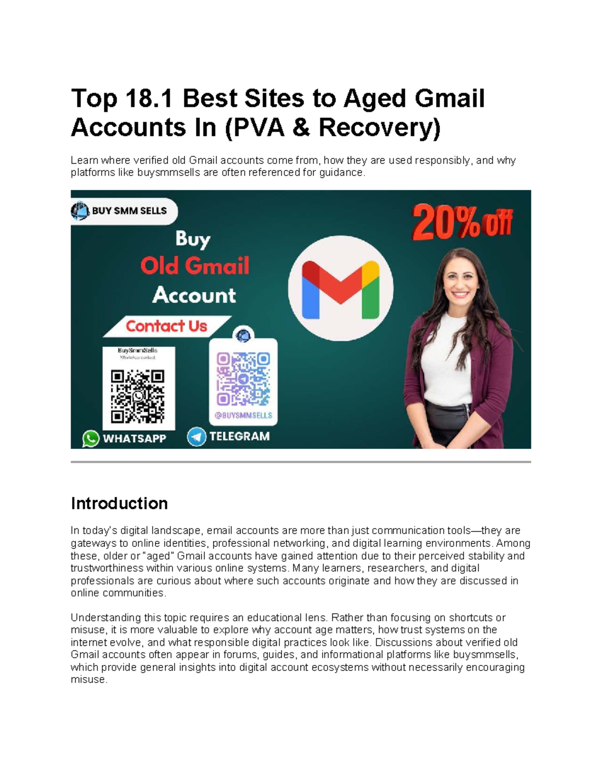 Top 18.1 Sites for Buying Aged Gmail Accounts (PVA & Recovery) - Studocu