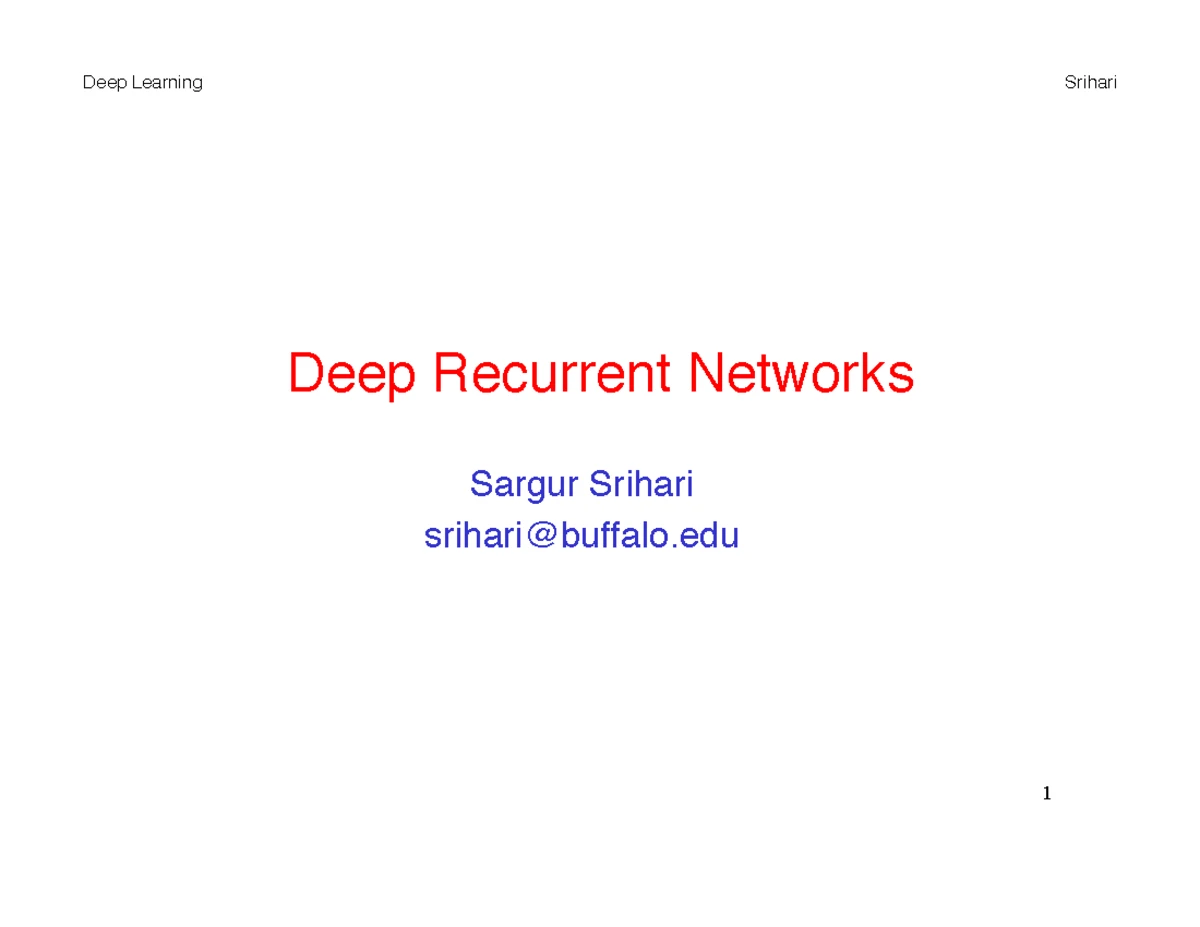 DL - Deep learning questions - 1. Introduction to Deep Learning What is ...