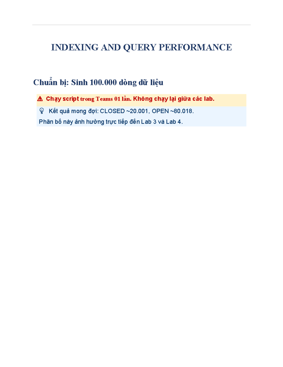 Lab Indexing and Query Performance - PostgreSQL (sdgdSBFA) - Studocu