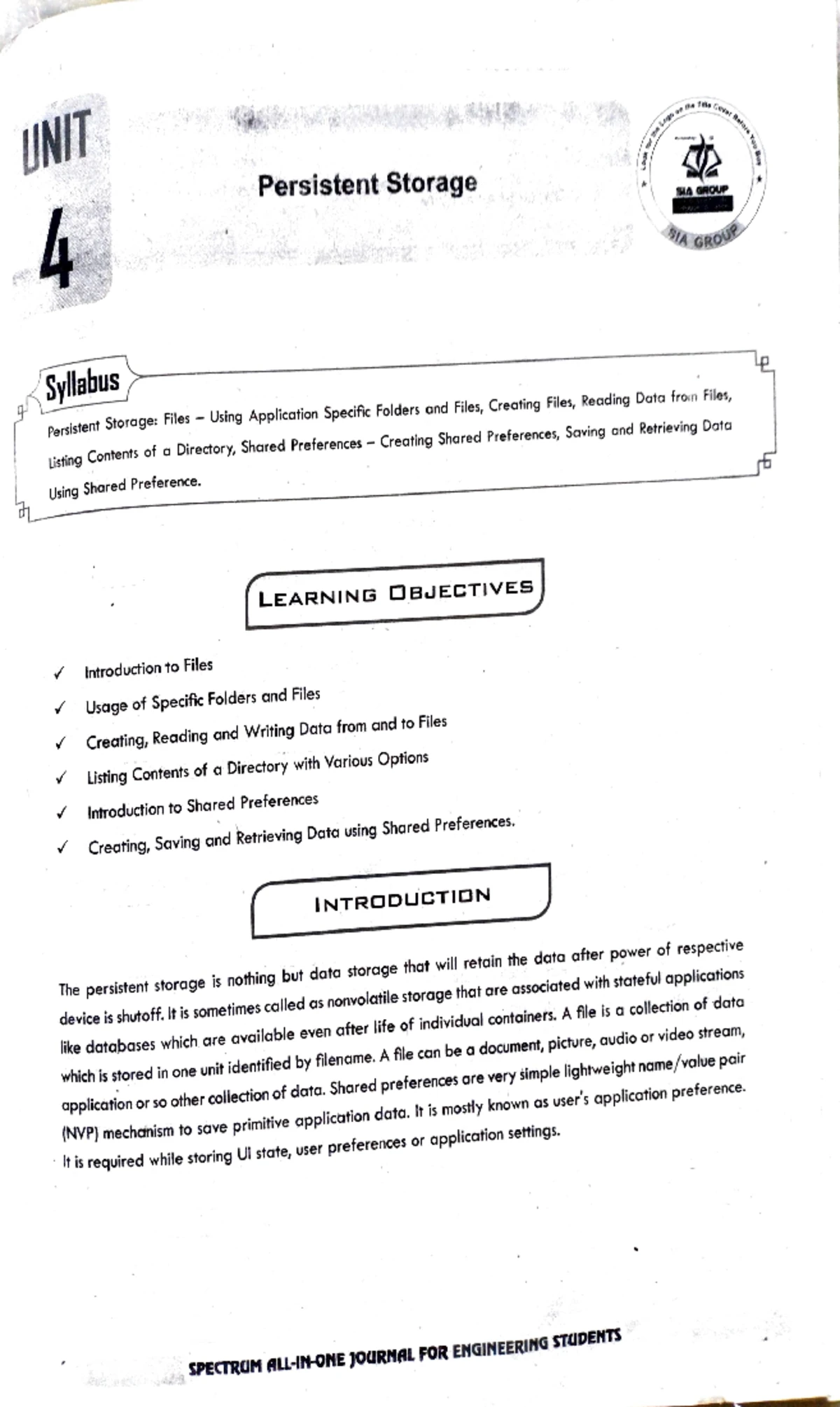 MAD Unit 5 - SQLite Database Study Notes for Exam Preparation - Studocu