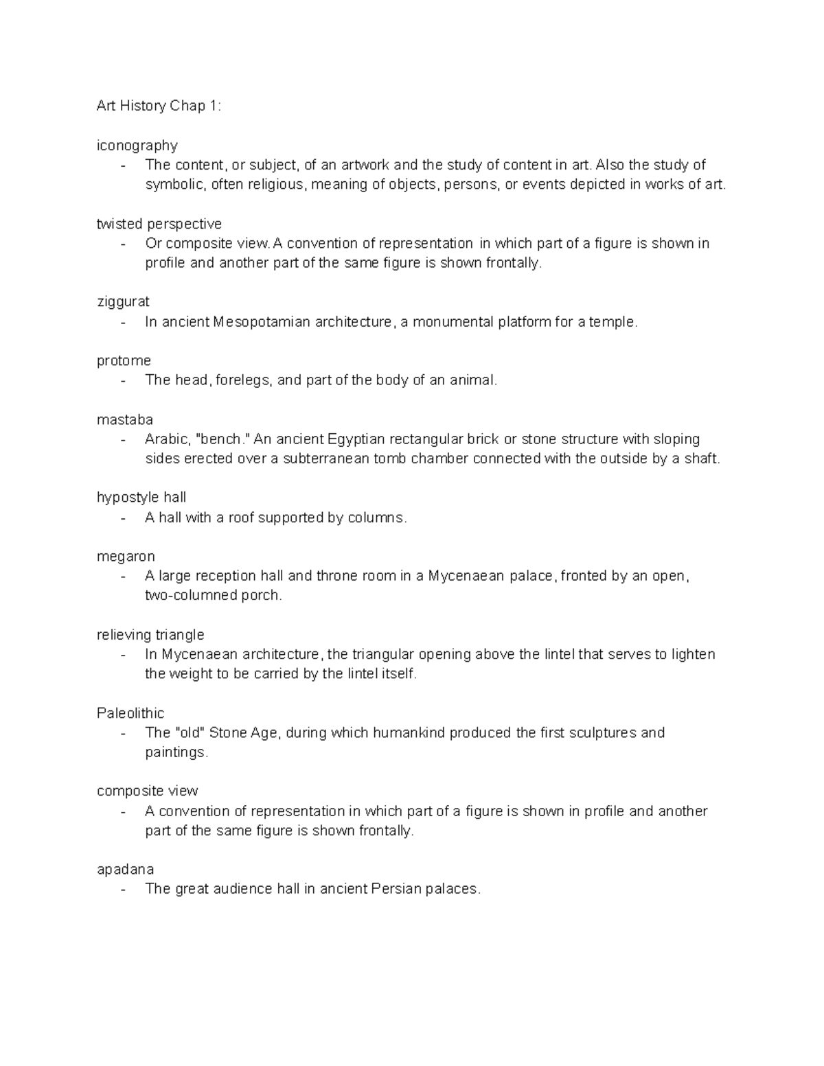 Art History CH 1: Key Concepts & Terminology Explained - Studocu