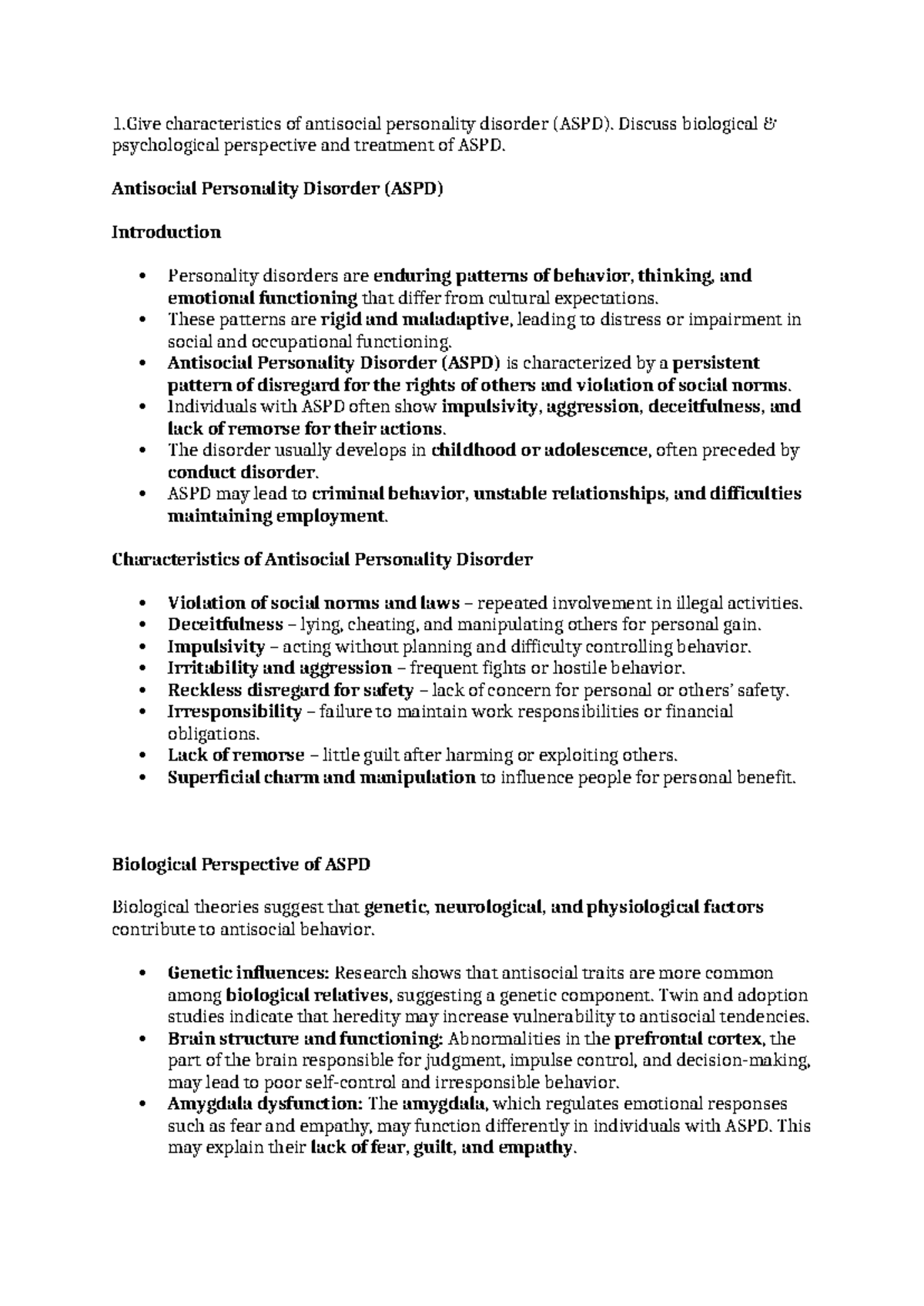 Personality Disorders Overview: ASPD, Cluster A, B, and C Insights ...