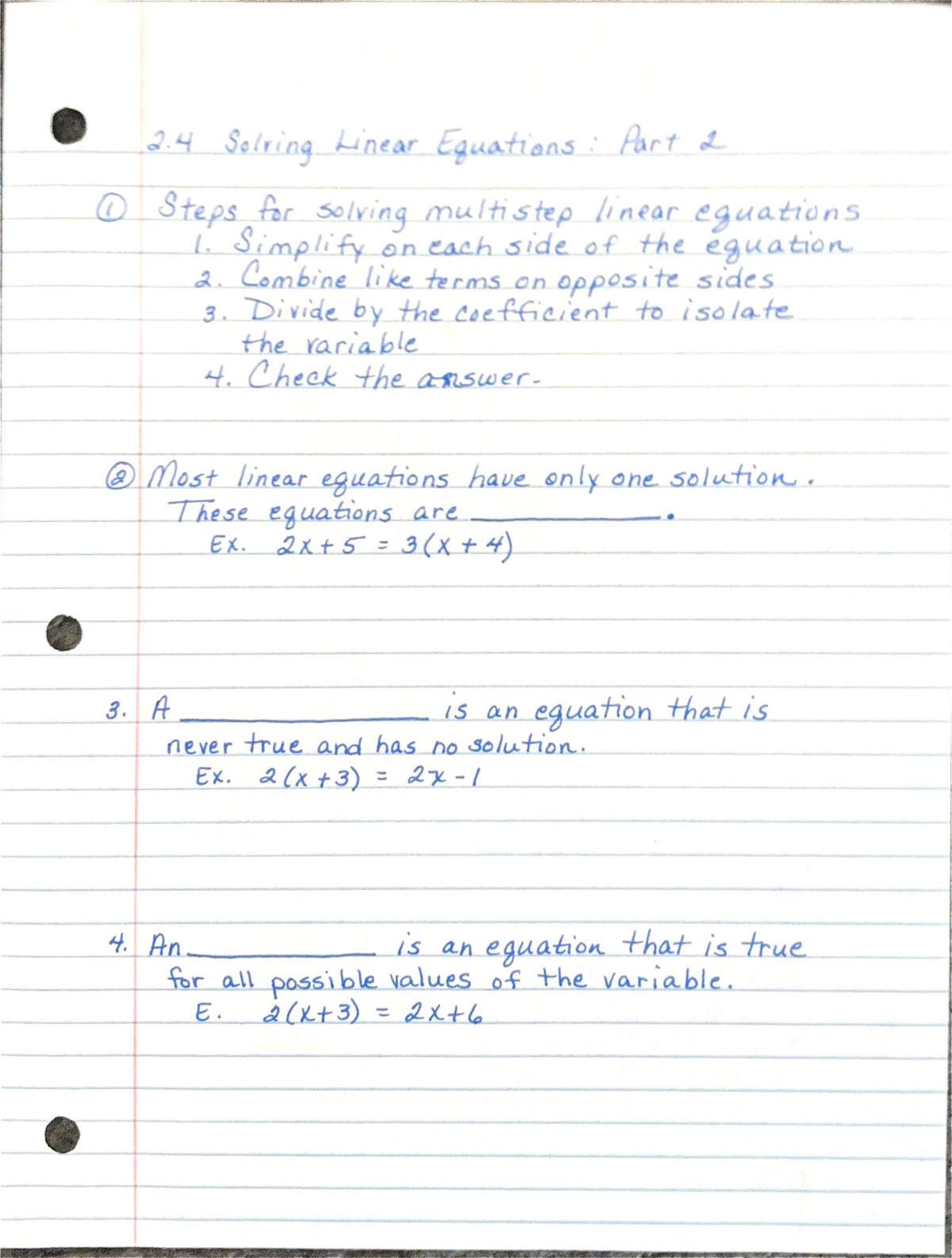 ECO101: Solving Linear Equations - Steps & Examples (Part 2) - Studocu