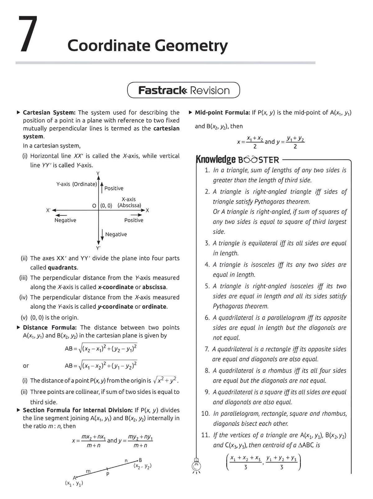 Coordinate Geometry Revision: Key Concepts & Formulas - Studocu