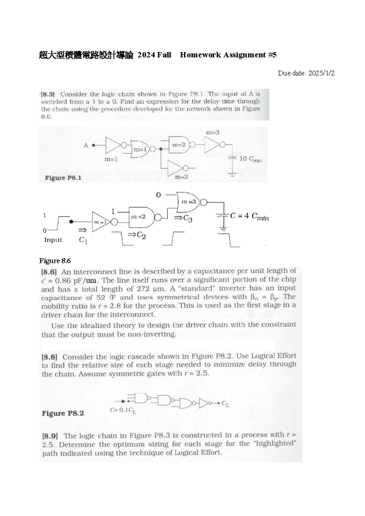 VLSI HW Assign 5 - 超大型積體電路設計導論2024 Fall - Studocu