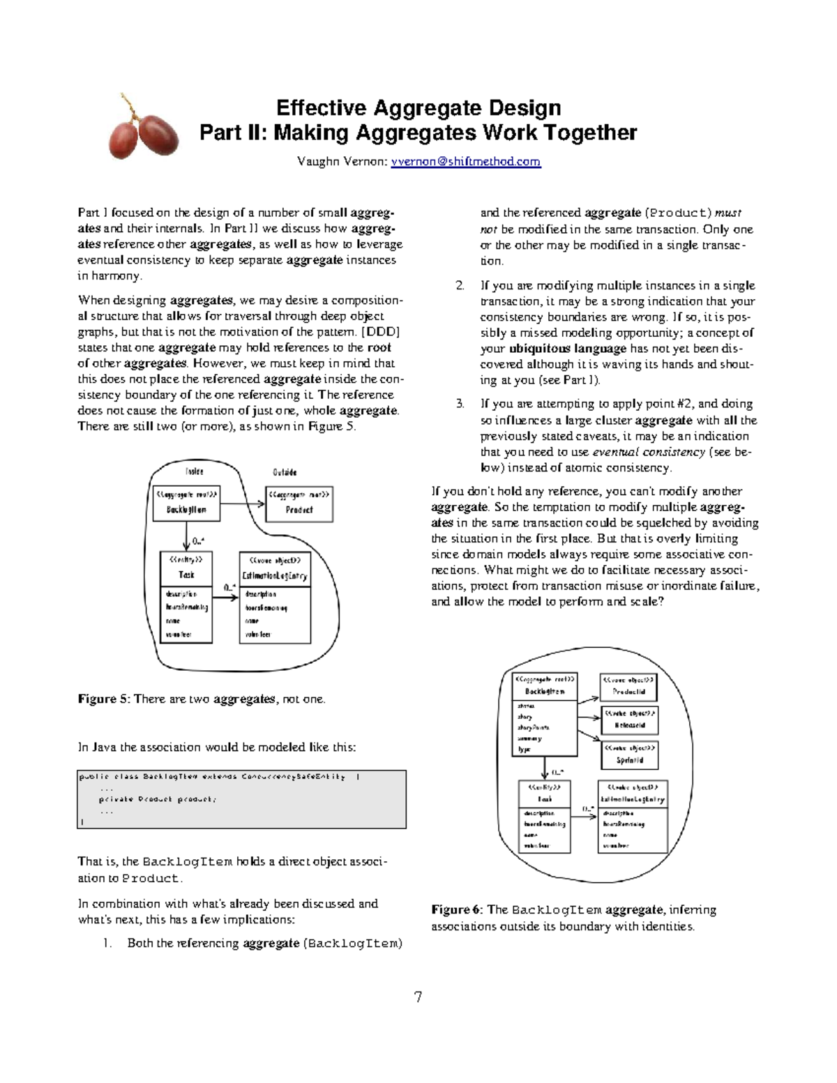 Effective Aggregate Design Part II: Leveraging Eventual Consistency ...