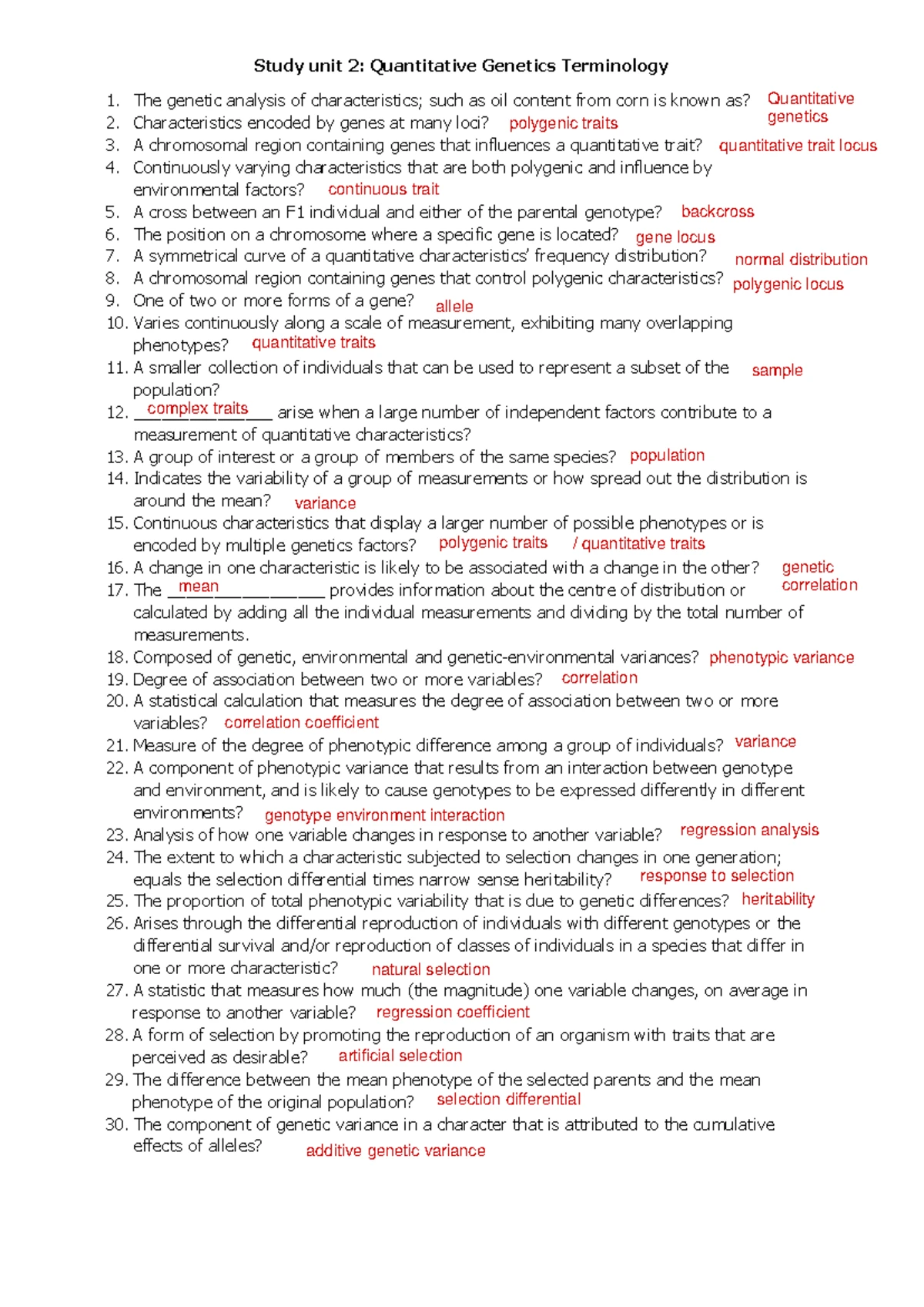 GTS 261 Semester test 2 Memo - GTS 261 Semester test 2 Memo Question 1: ...