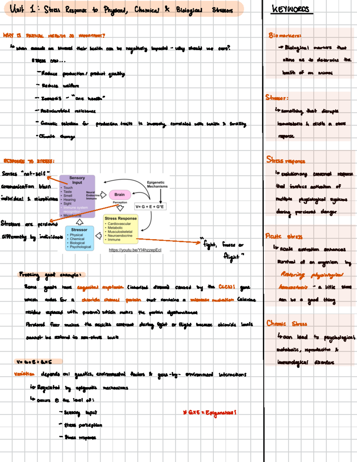Midterm 1 - Unit 1 : Stress Response to Physical , Chemical ...