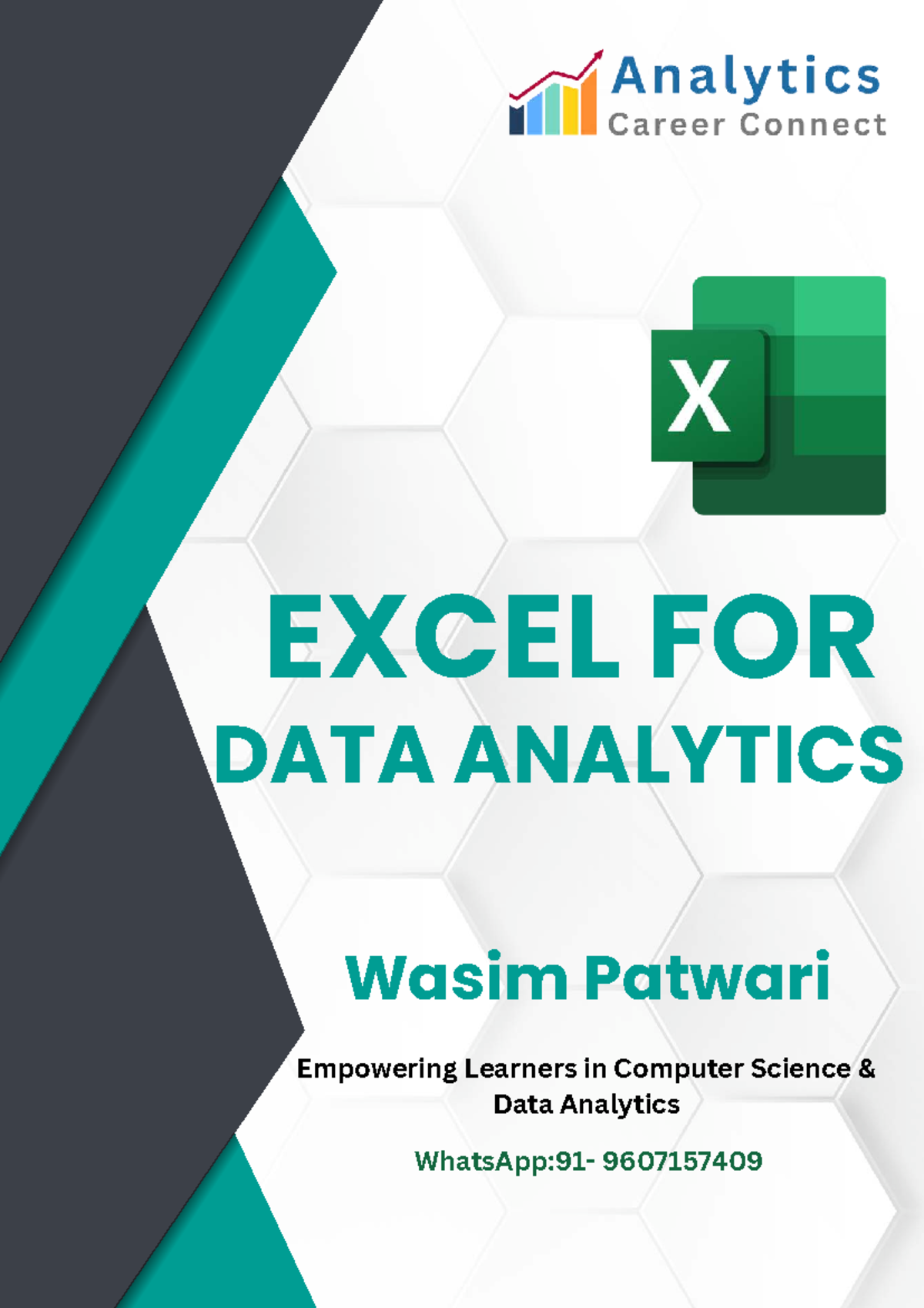 Excel for Data Analytics: Comprehensive Guide (Course Code: 9607157409 ...