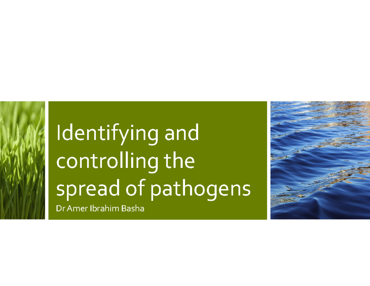 Identifying & Controlling Pathogen Spread: Strategies & Techniques ...