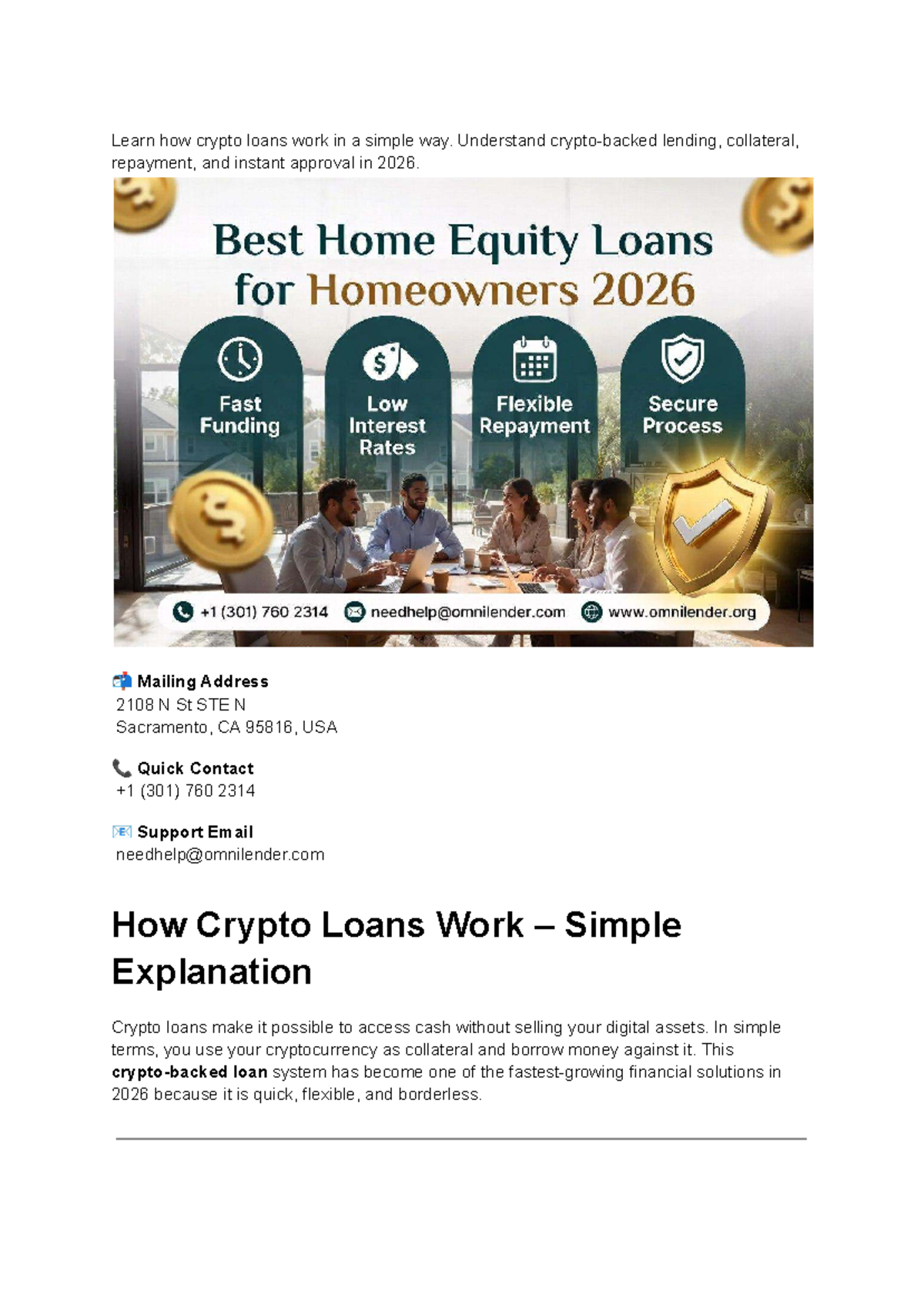 How Crypto Loans Work: A Simple Guide for 2026 - Studocu