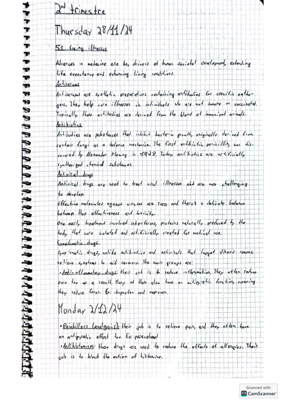 Course 3A: 2nd Trimester Notes on Advances in Medicine and Human Health ...