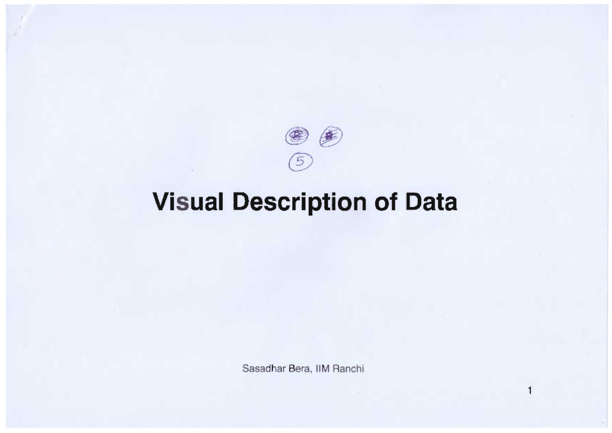 Visual Data Description Techniques and Insights - Studocu