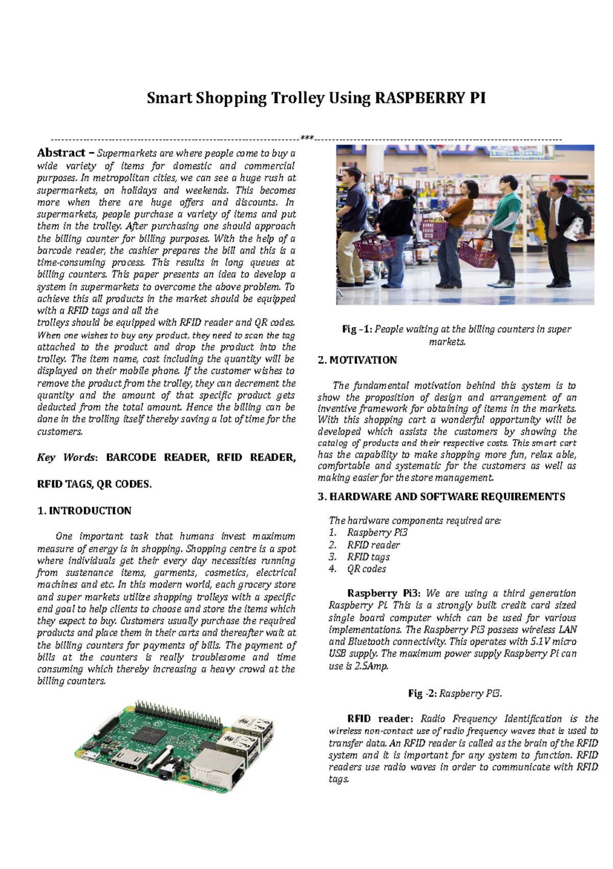 Smart Shopping Trolley System with RFID & Raspberry Pi Implementation ...