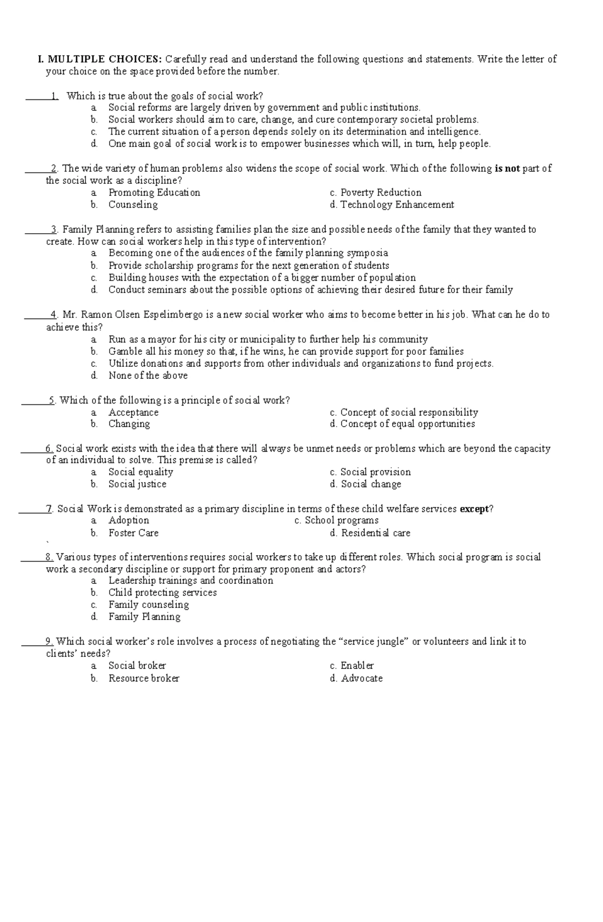 Math10 Third Summative Test on Sequences and Series - Studocu